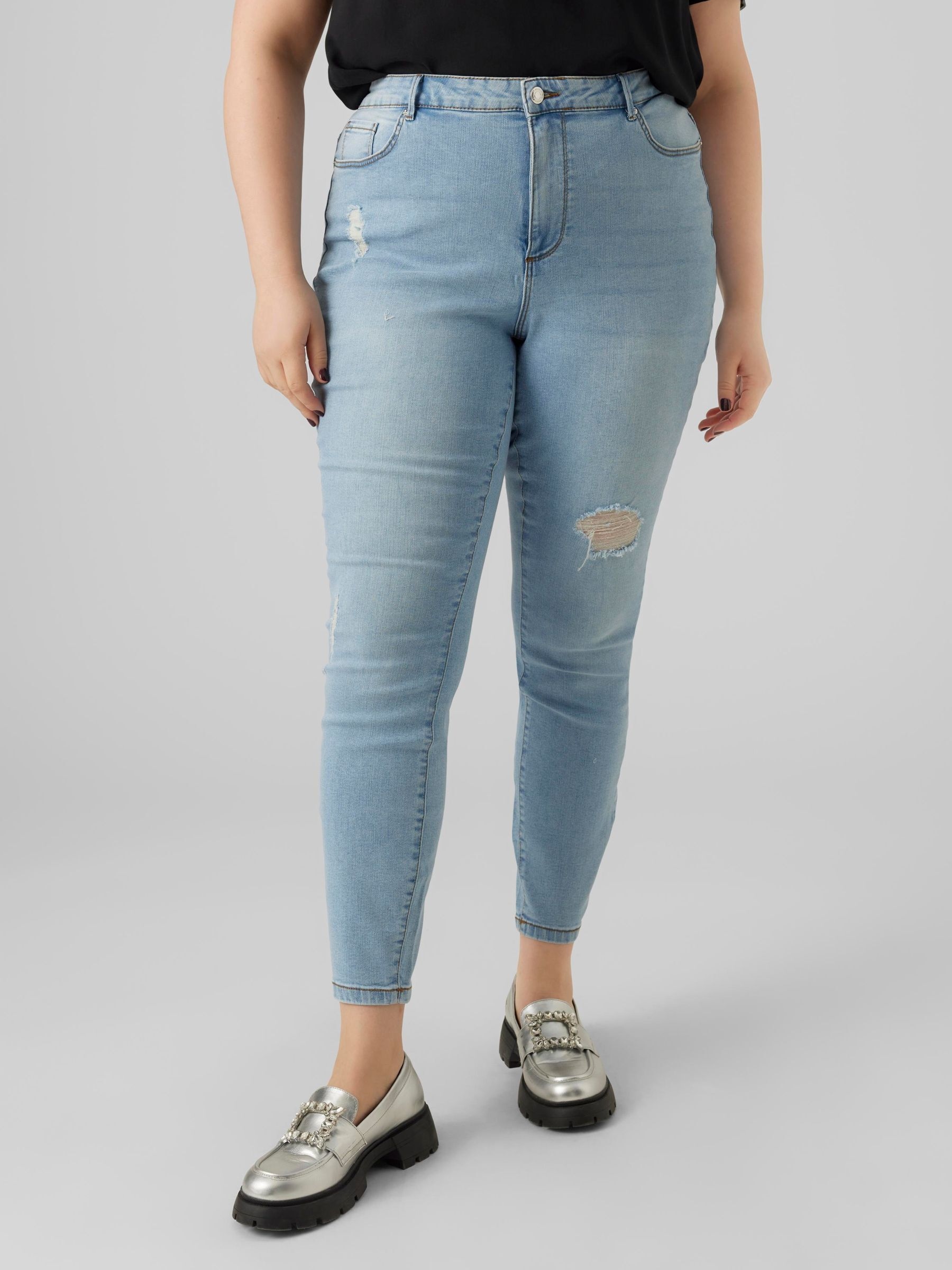 Vero Moda Curve Skinny-fit-Jeans "VMSOPHIA HR SKINNY DS VI3376 GA CUR NOOS" günstig online kaufen