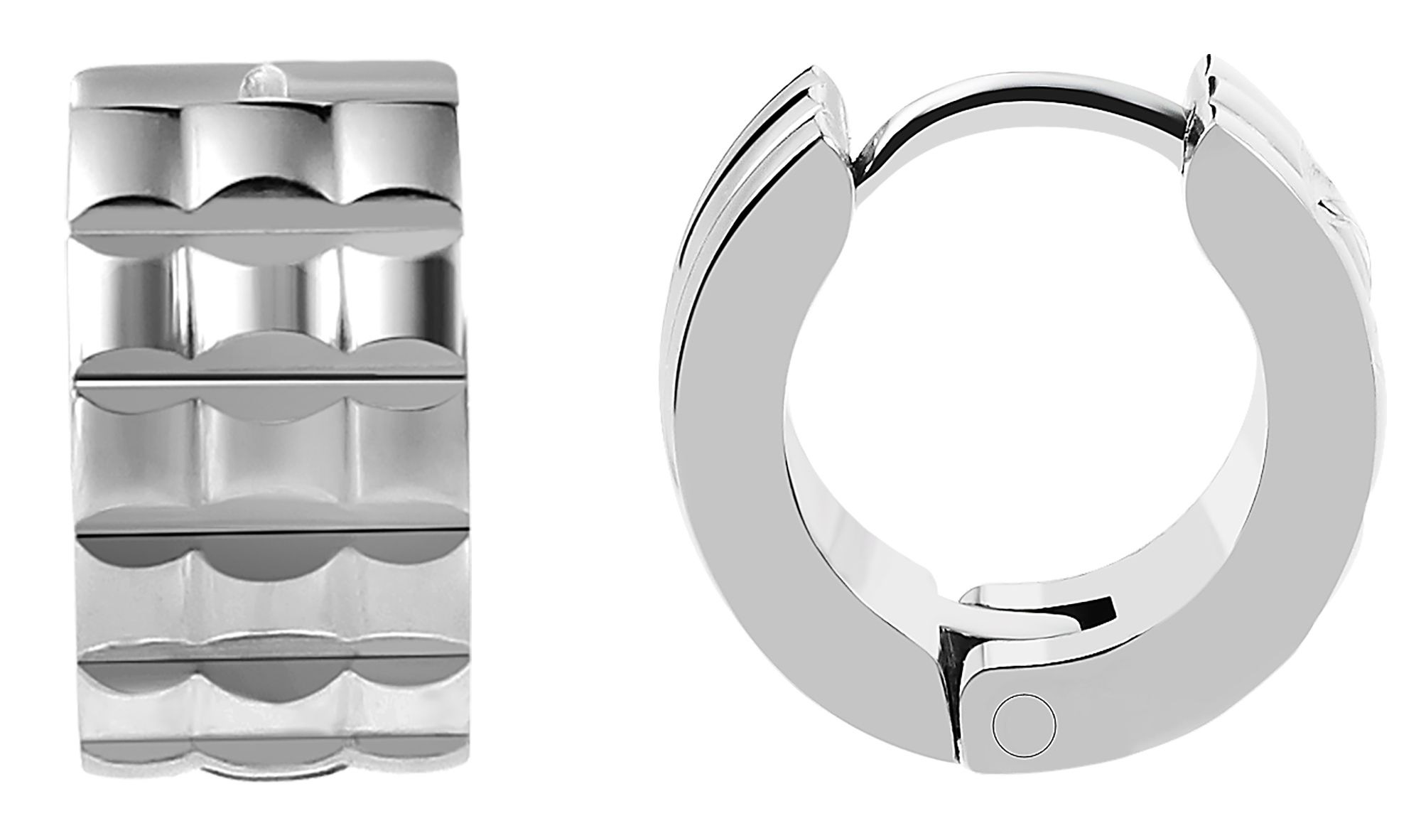 Adelia´s Klappcreolen "Unisex Ohrringe – Klappcreole aus Edelstahl" Zum Ver günstig online kaufen