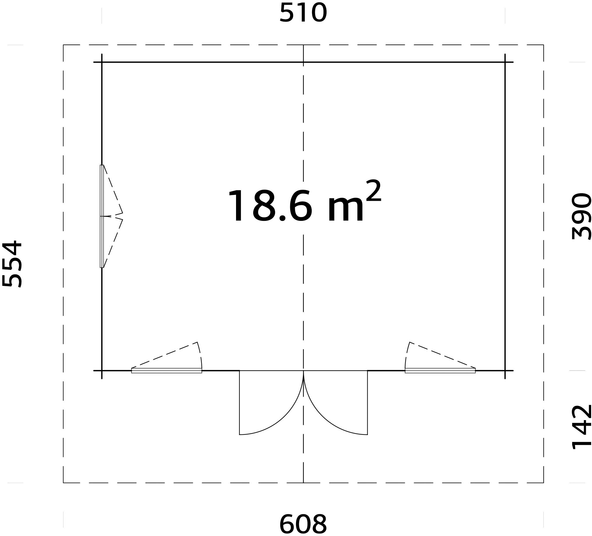 Palmako Gartenhaus »Helena« verschiedene Farben
