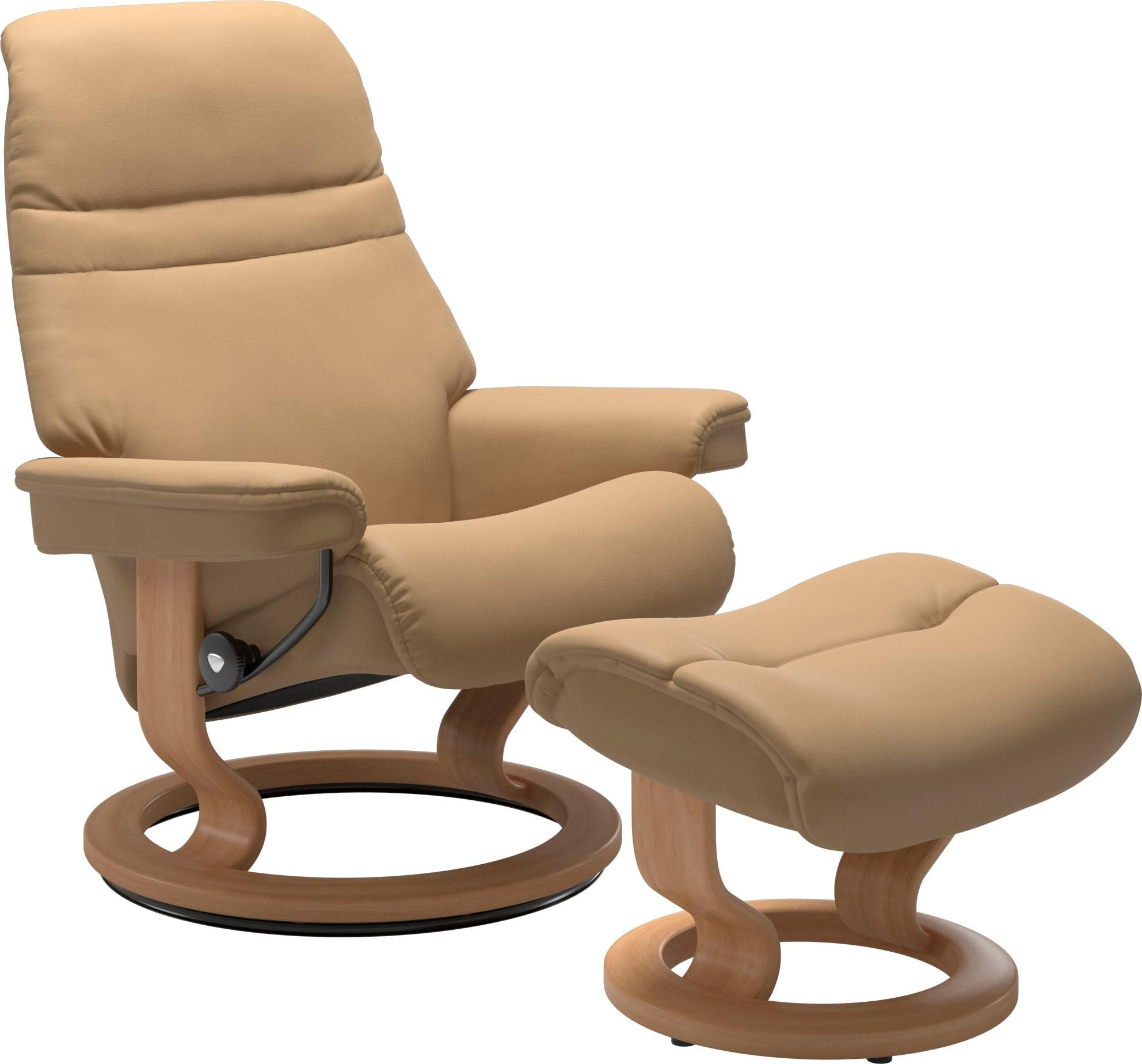 Stressless Relaxsessel "Sunrise" Set, Relaxsessel mit Hocker, mit Classic B günstig online kaufen