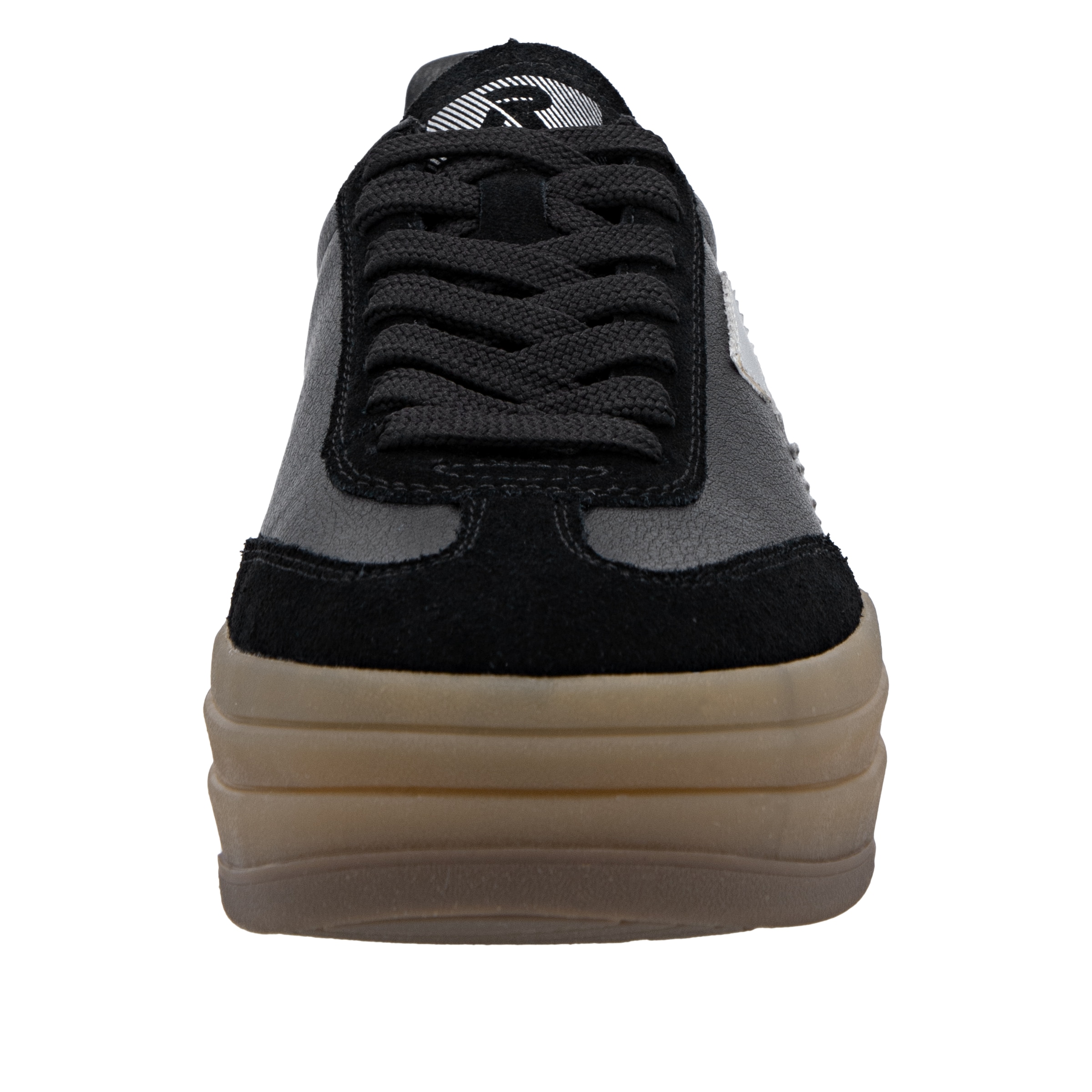 RIEKER Sport Plateausneaker »Swing2GO«, Retro-Sneaker, Schnürschuh, Halbschuh mit trendiger Plateausohle