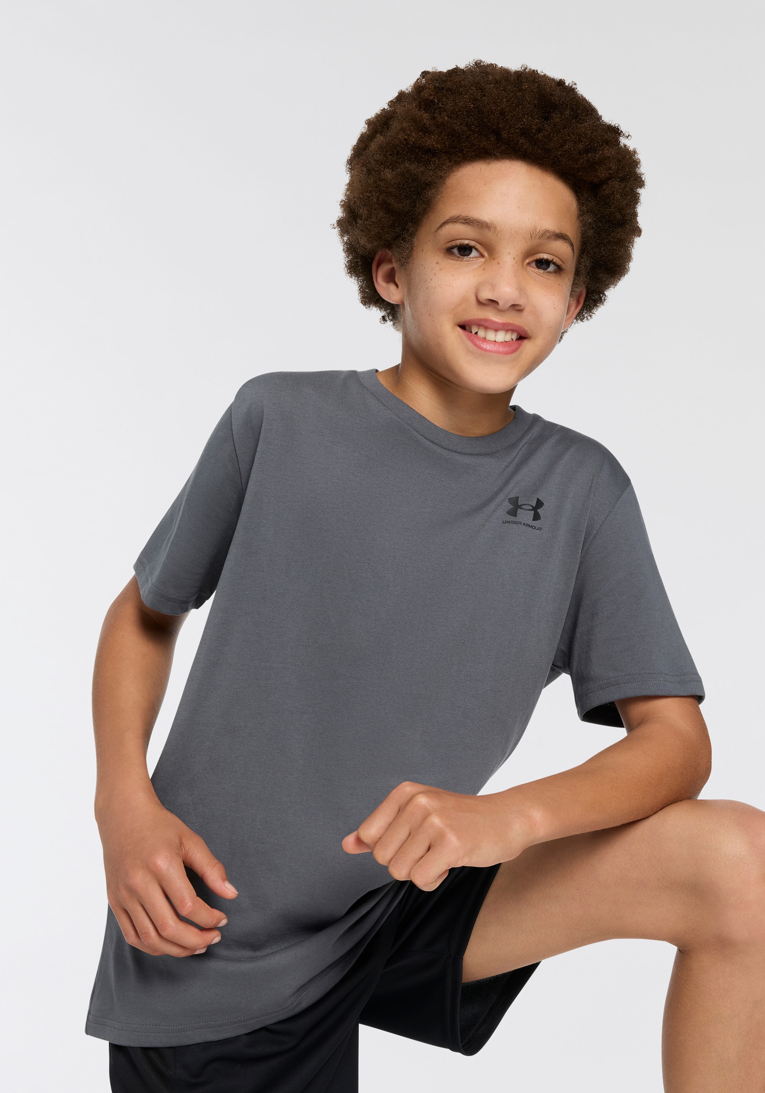 Under Armour T-Shirt "UA B SPORTSTYLE LC SS" für Jugendliche geeignet, Kurzarm, mit Rundhalsausschnitt
