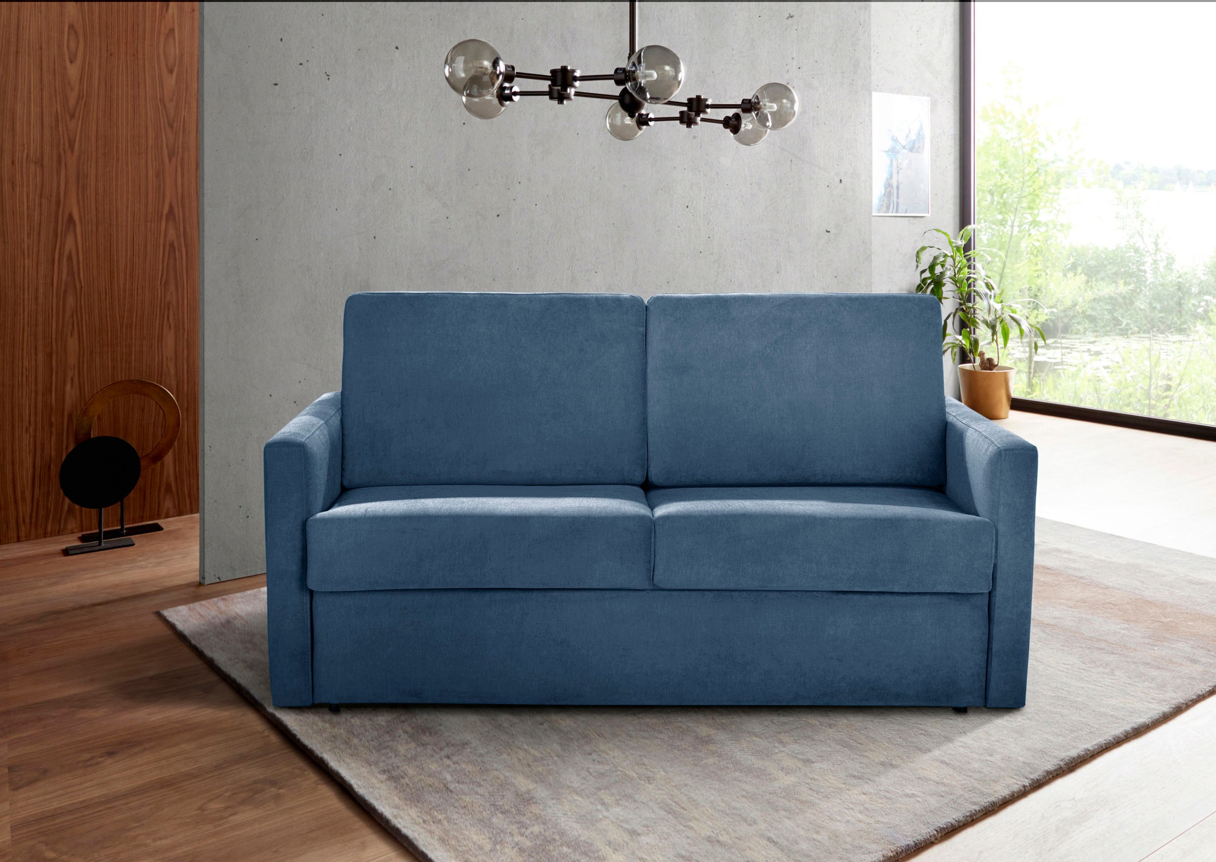 Places of Style Schlafsofa "Goldpoint 162 cm, Dauerschläfer, Liegefläche 120/200cm,", 2-Sitzer mit Bettfunktion, Bonell-