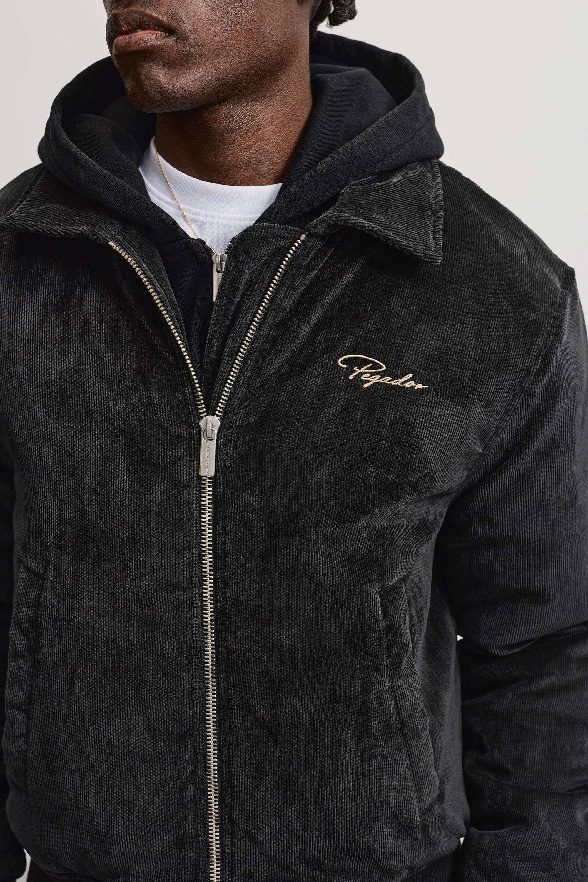 PEGADOR Bomberjacke »CLUSONE CORD BOMBER JACKET« Kunstfaser, regular fit