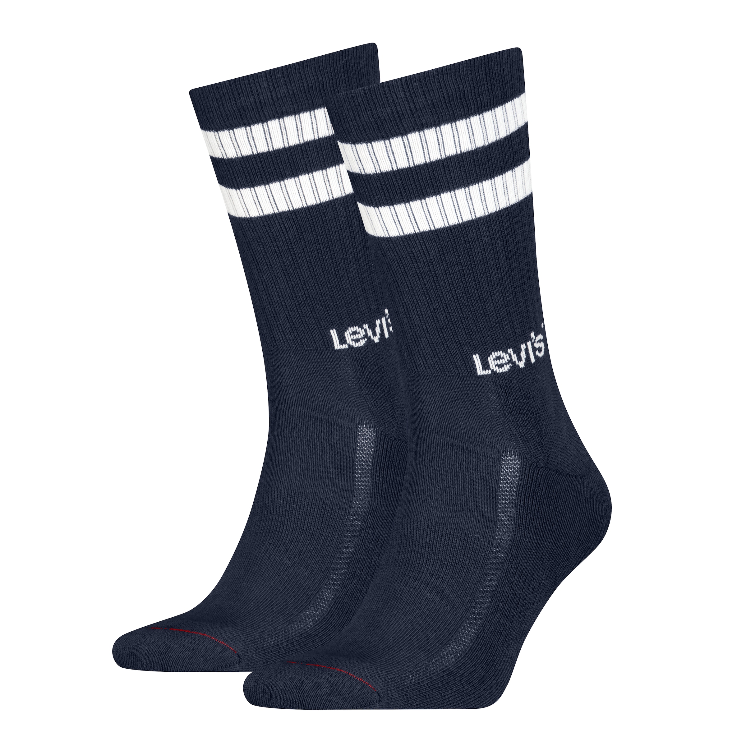 Levi's® Socken »LEVIS UNI REG CUT SPORT STRIPE 2P« 2 Paar, 