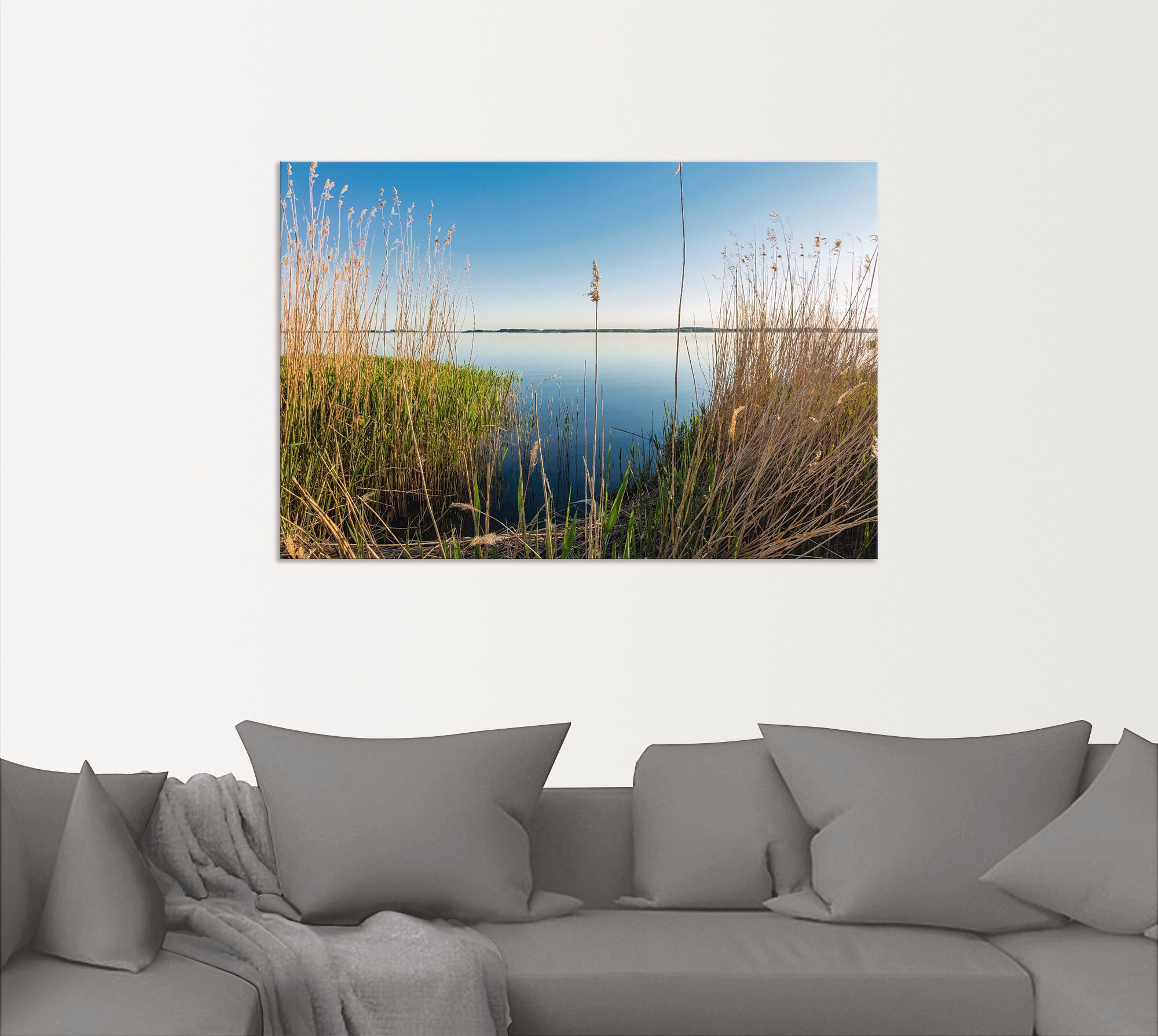 Artland Wandbild »Achterwasser Insel Usedom«, Küste, (1 St.), als Alubild, Leinwandbild, Wandaufkleber oder Poster in versch. Größen