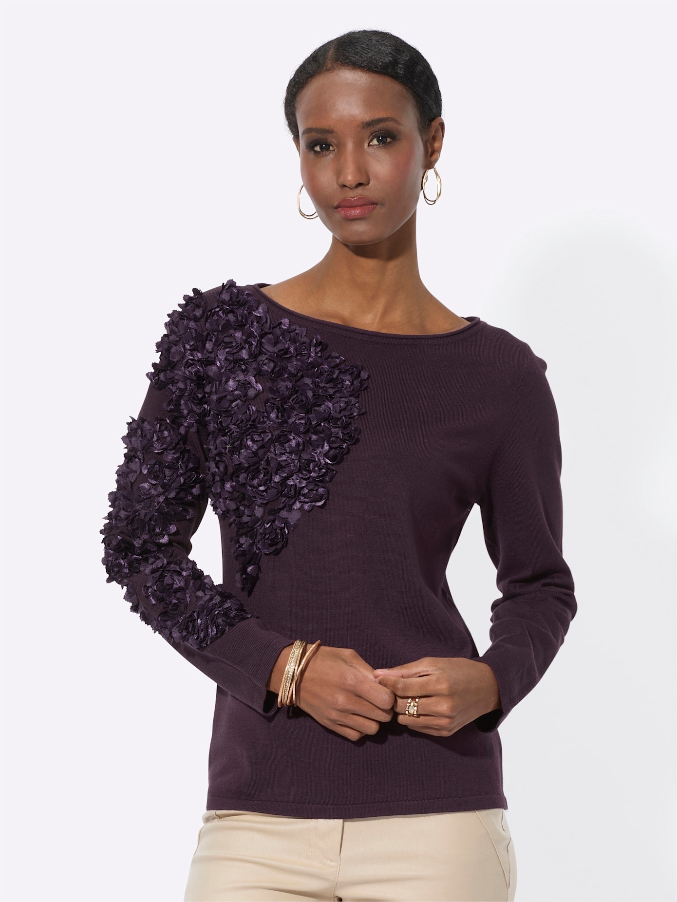 creation L Strickpullover »Lyocell-Viskose-Pullover«
