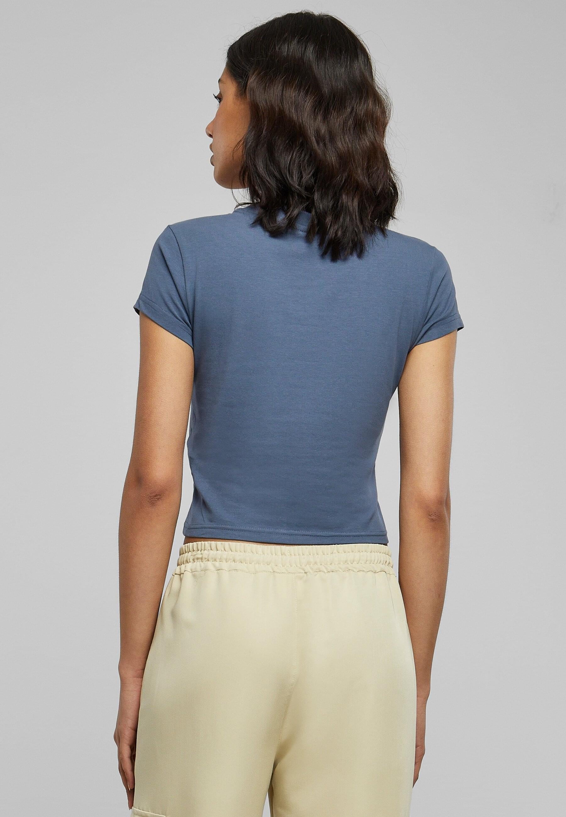 URBAN CLASSICS T-Shirt »Urban Classics Damen Ladies Stretch Jersey Cropped Tee«, (1 tlg.)