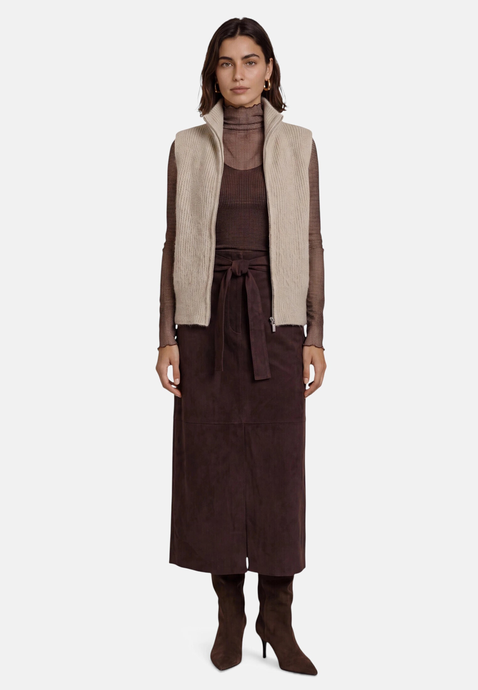 Zero Strickjacke »Damen mit Reißverschluss« 1 Stk. Plain/ohne Details