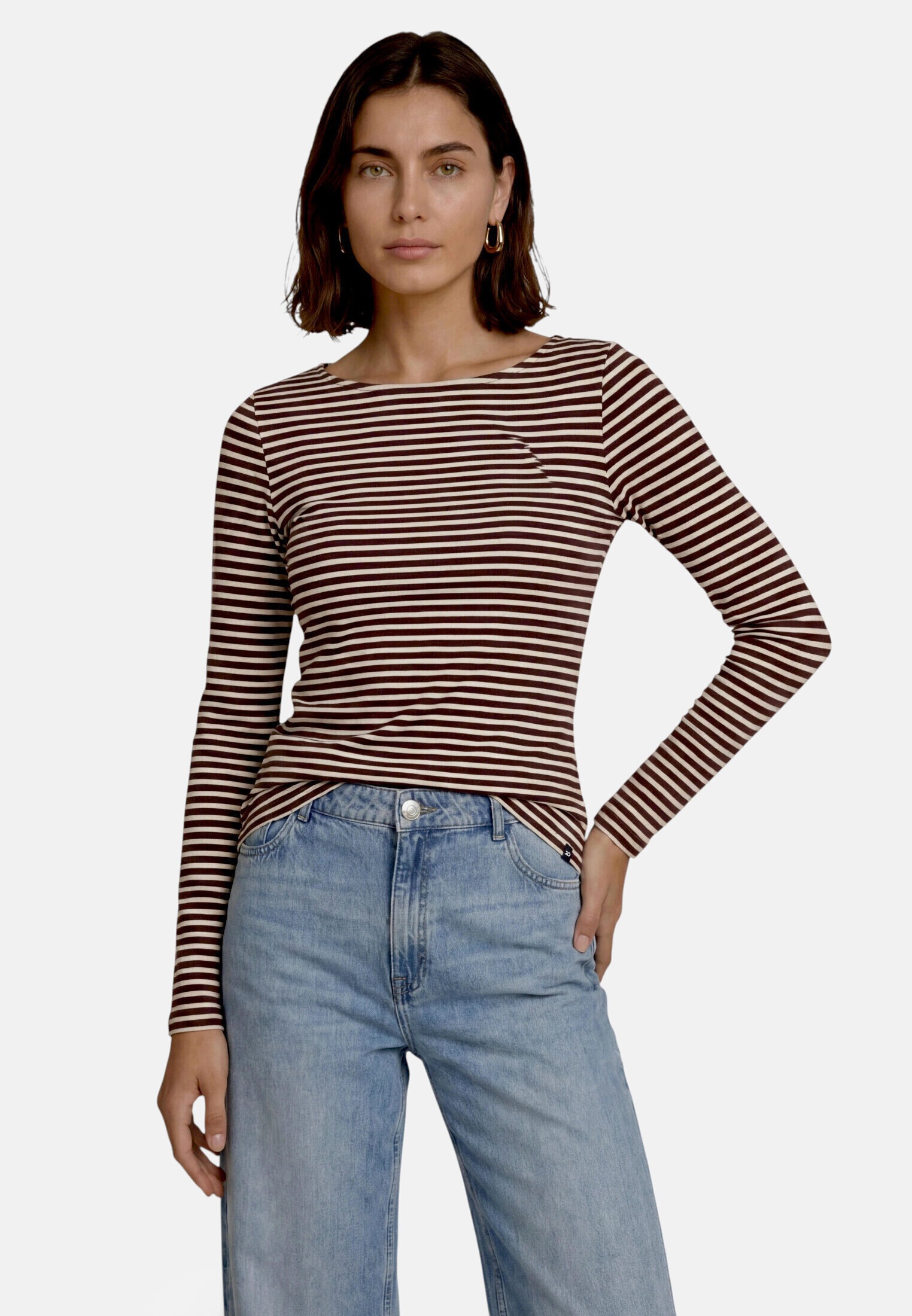 Zero Kurzarmshirt »Damen Shirt mit U-Boot-Ausschnitt« 1 Material