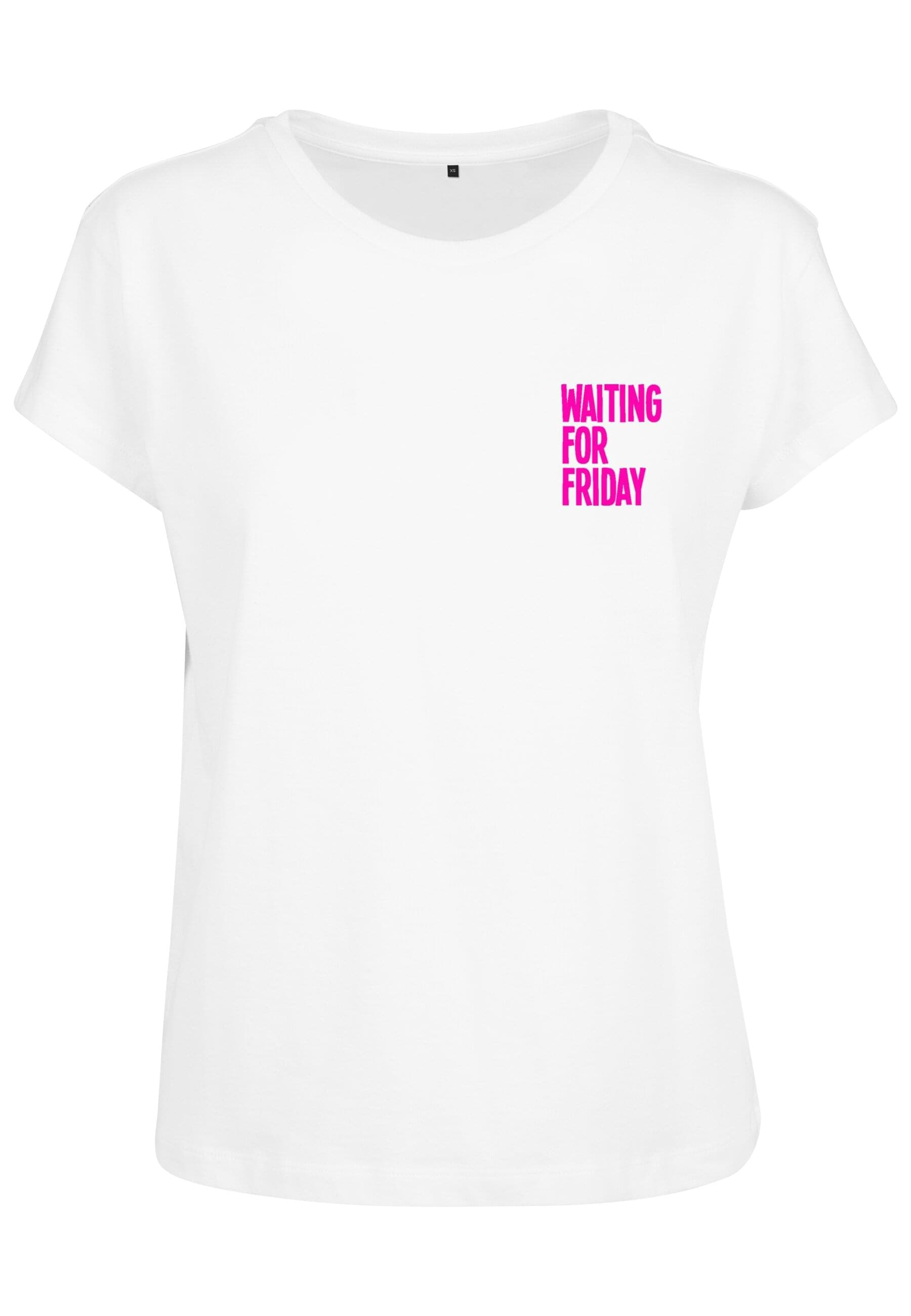 MisterTee T-Shirt »MisterTee Damen Ladies Waiting For Friday Box Tee«