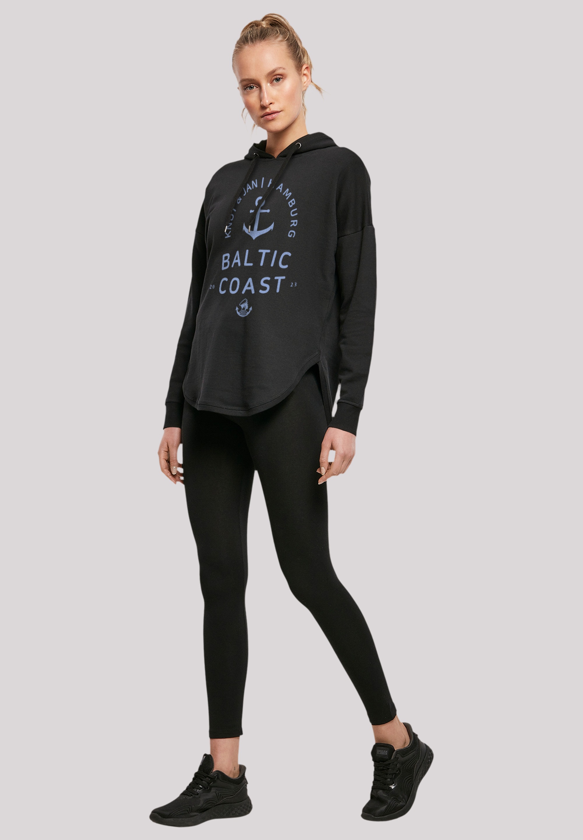 F4NT4STIC Kapuzenpullover »Ostsee Logo Knut & Jan Hamburg«, Print