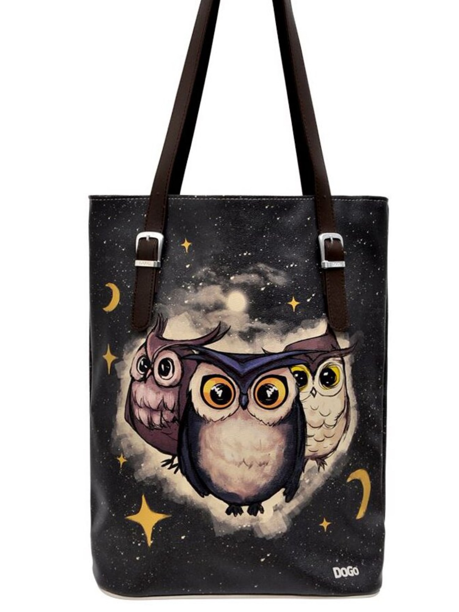 DOGO Umhängetasche "Damen Tall Bag Owls Family Vegan Damen Handtaschen (Fas günstig online kaufen