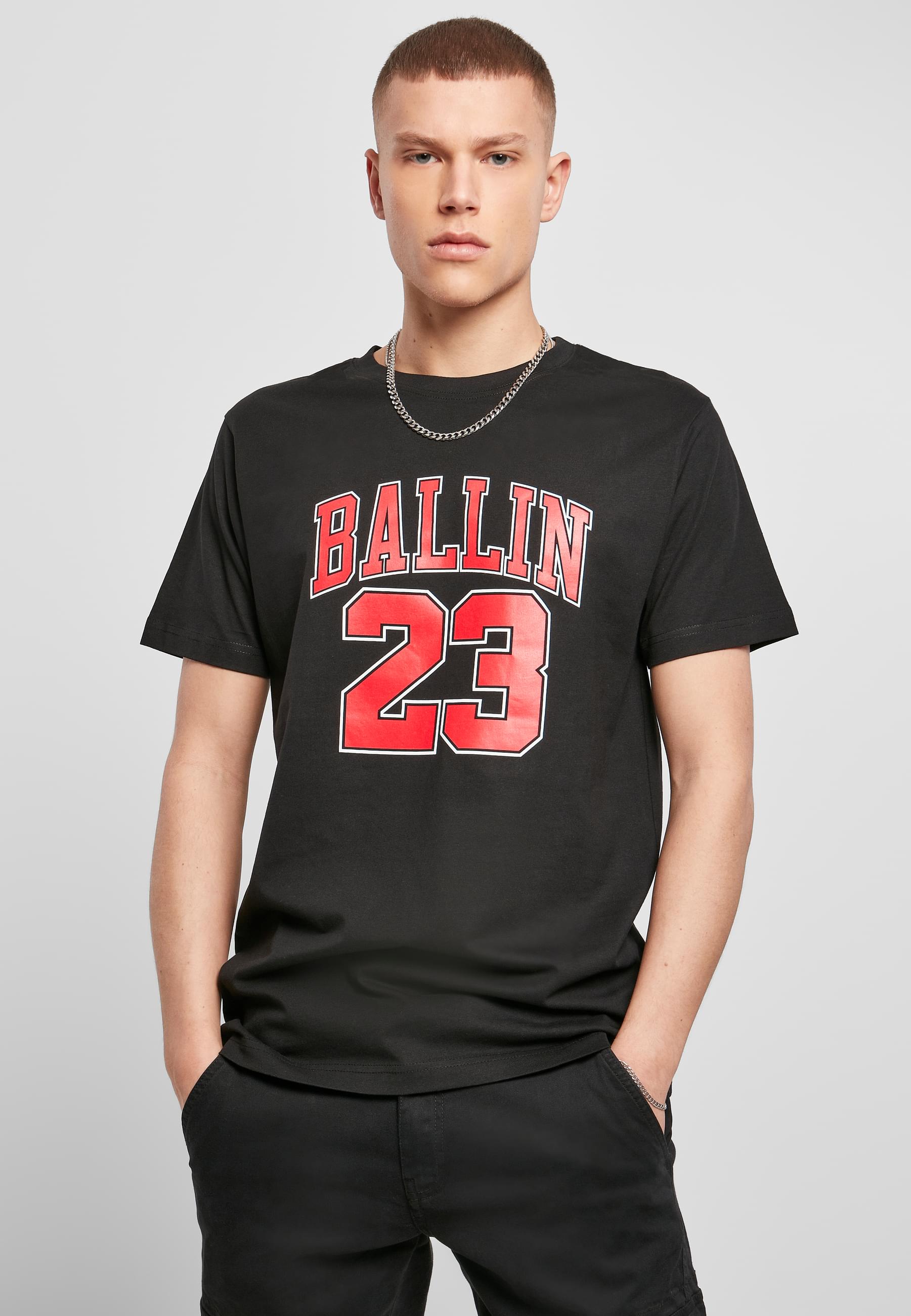 Thumbnail - MisterTee Kurzarmshirt "MisterTee Herren Ballin 23 Tee", (1 tlg.)