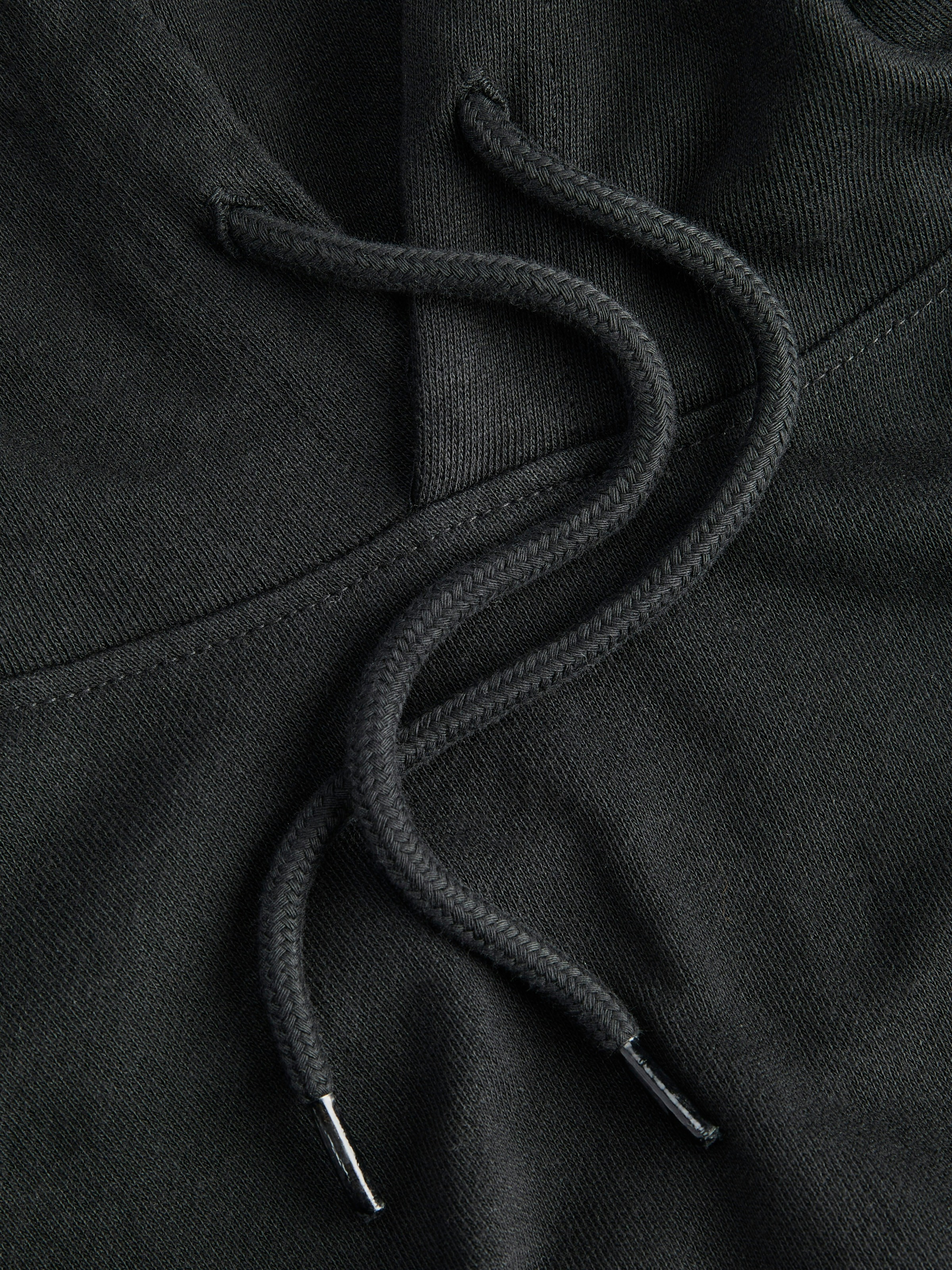 Kapuzensweatshirt "JJCOLLEGE LOGO SWEAT HOOD PLS", Herren, Gr. 3XL, schwarz, Sweatware, Obermaterial: 80% Baumwolle, 20% Polyester, JACK & JONES PLUSSIZE, unifarben, regular fit normal, Rundhals, Rippbündchen, Sweatshirts 3