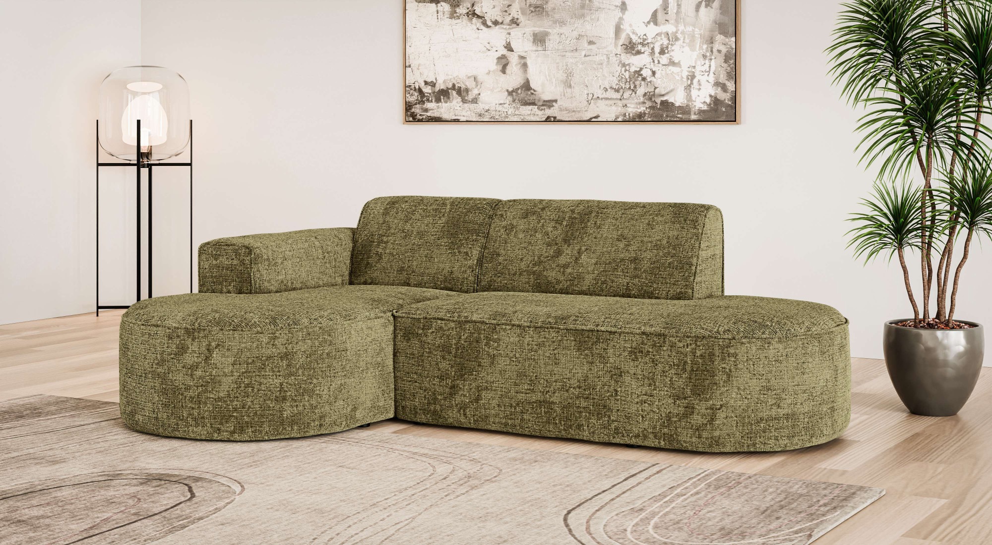 OTTO home Ecksofa "ADELLA Design-Sofa mit Recamiere rechts/links, 248/159/7 günstig online kaufen