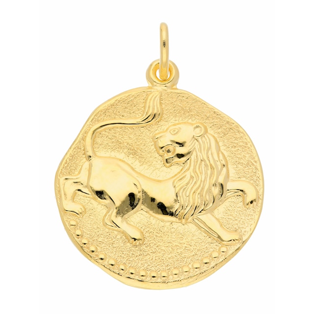 Adelia´s Kettenanhänger »333 Gold Sternzeichen Anhänger Löwe Ø 18,2 mm«,  Goldschmuck für Damen & Herren kaufen | BAUR