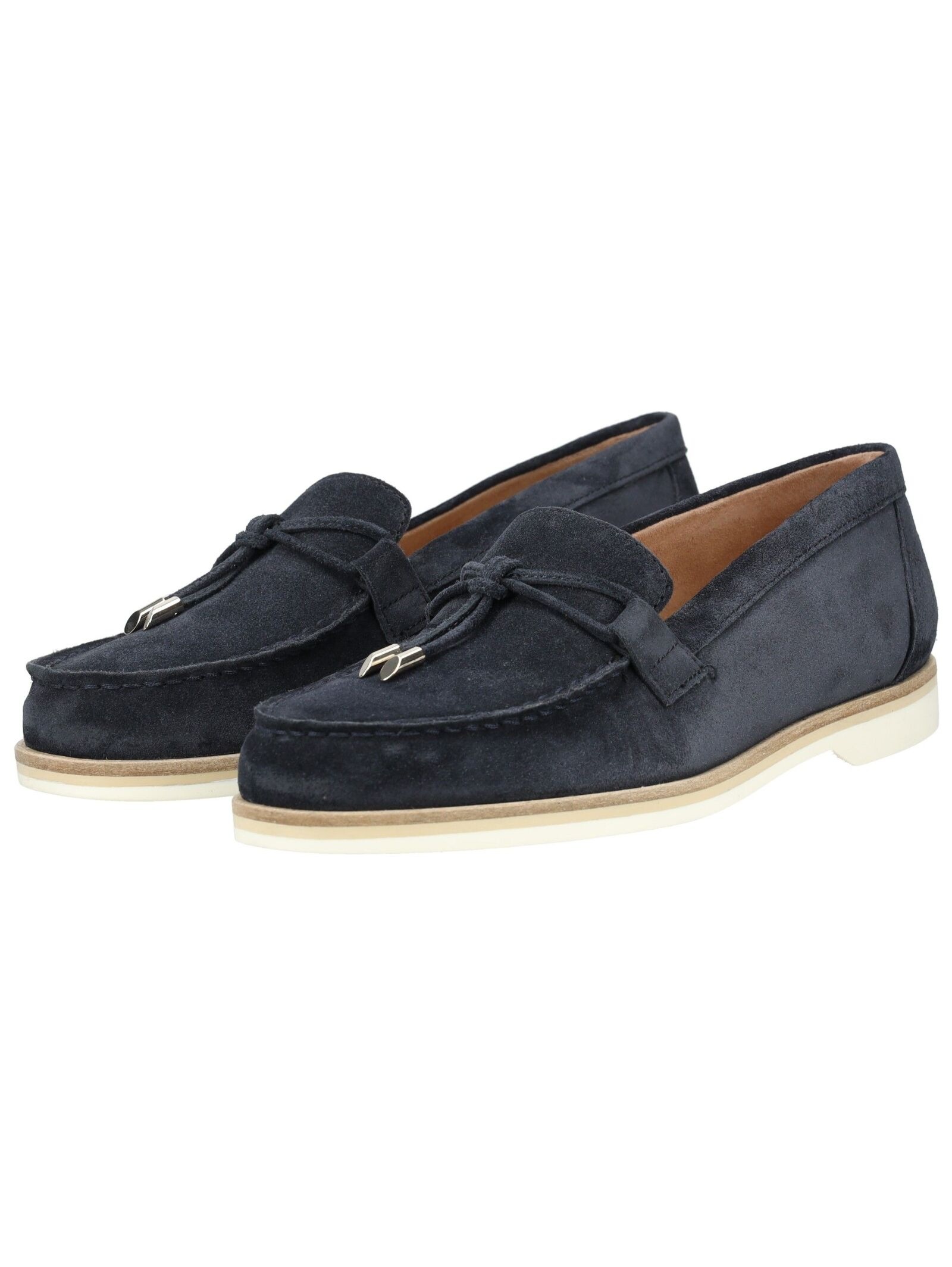 Slipper PAUL GREEN "Paul Green Slipper Veloursleder", Damen, Gr. 40,5, blau, Veloursleder, Schuhe Slipper 3