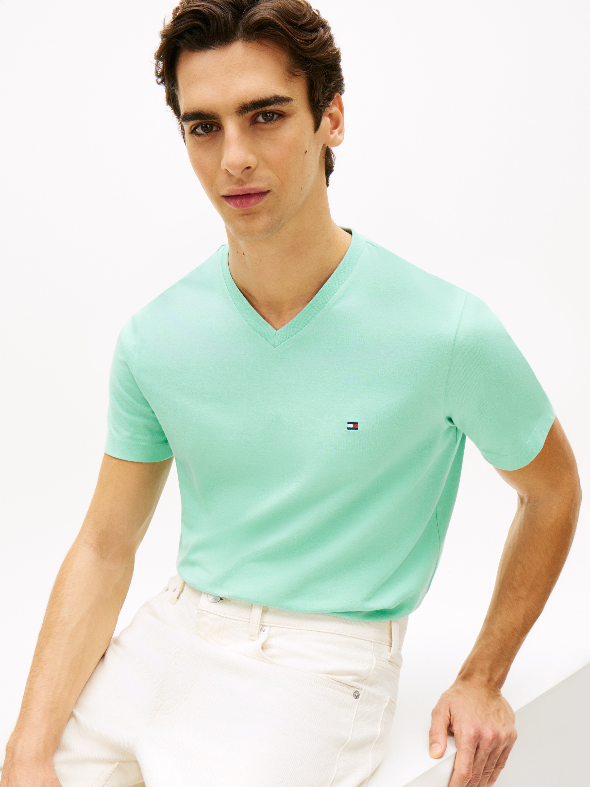 Tommy Hilfiger V-Shirt "ESSENTIAL V-NECK" unifarben, casual, regular fit, B günstig online kaufen