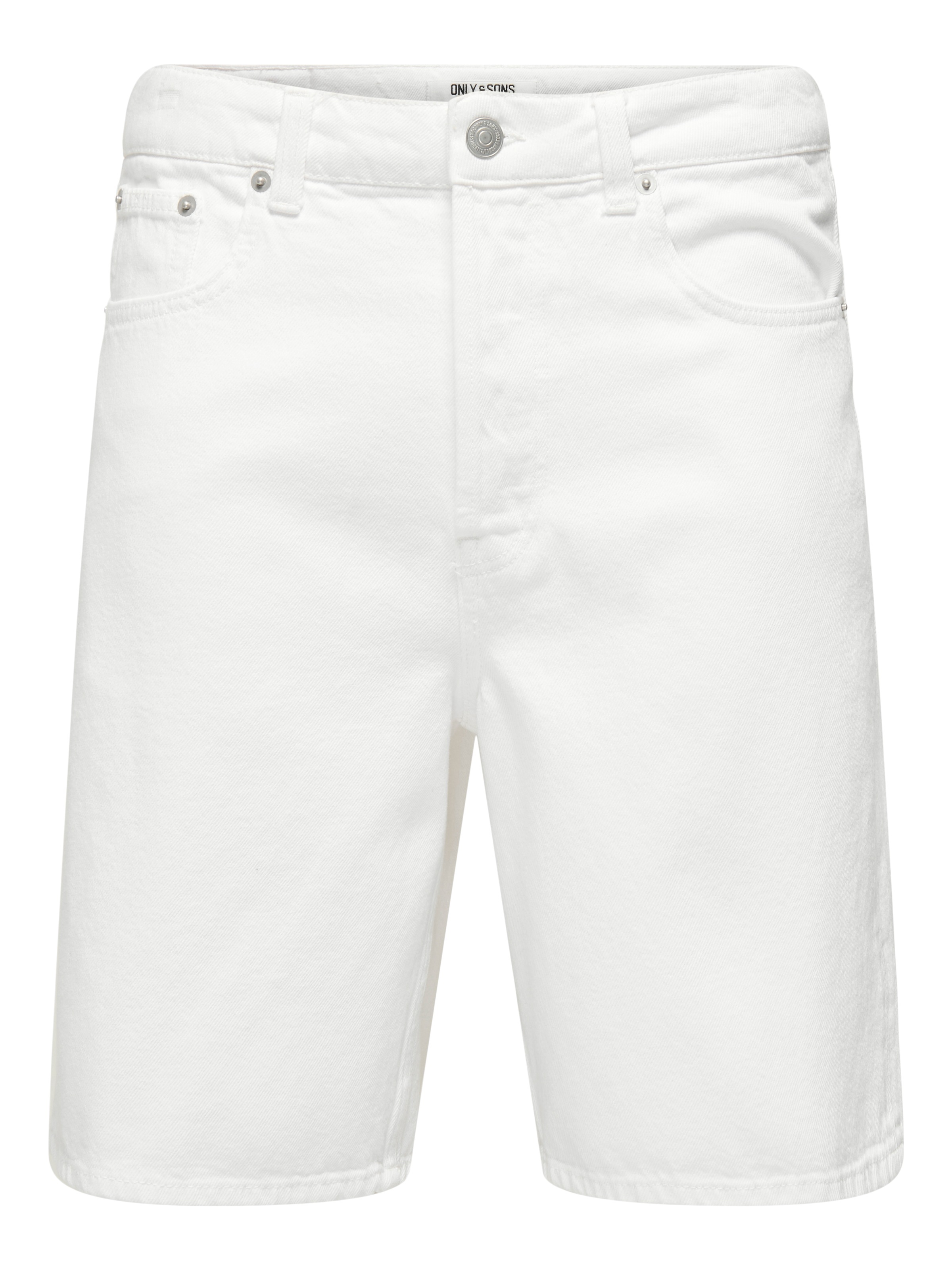 ONLY & SONS Shorts »ONSFADE LOOSE WHITE 1662 PIM DNM SHORTS«