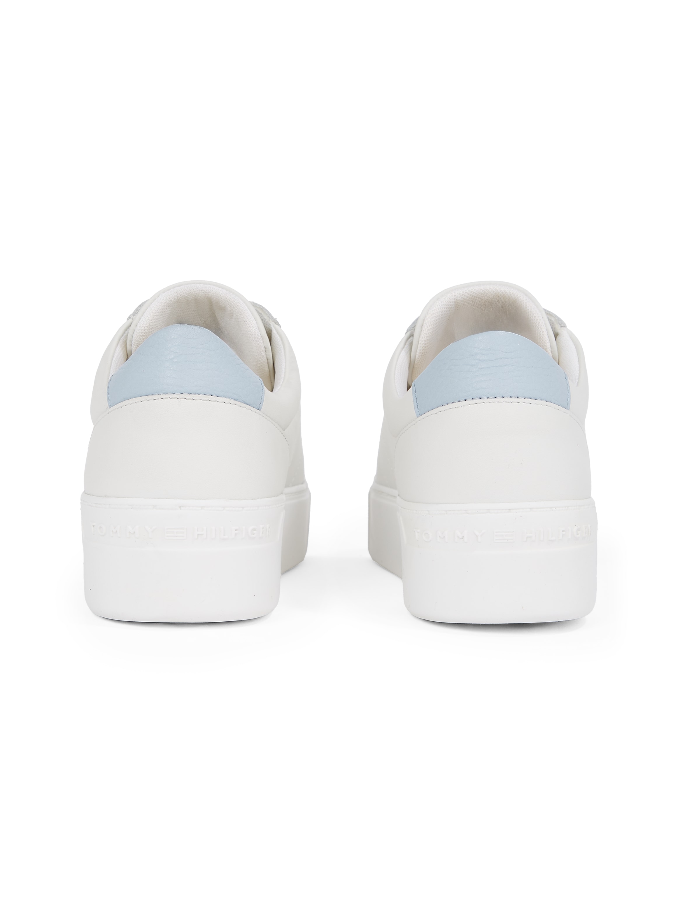 Tommy Hilfiger Plateausneaker »PLATFORM COURT SNEAKER«, Freizeitschuh, Halbschuh, Schnürschuh mit TH-Schmuckelement