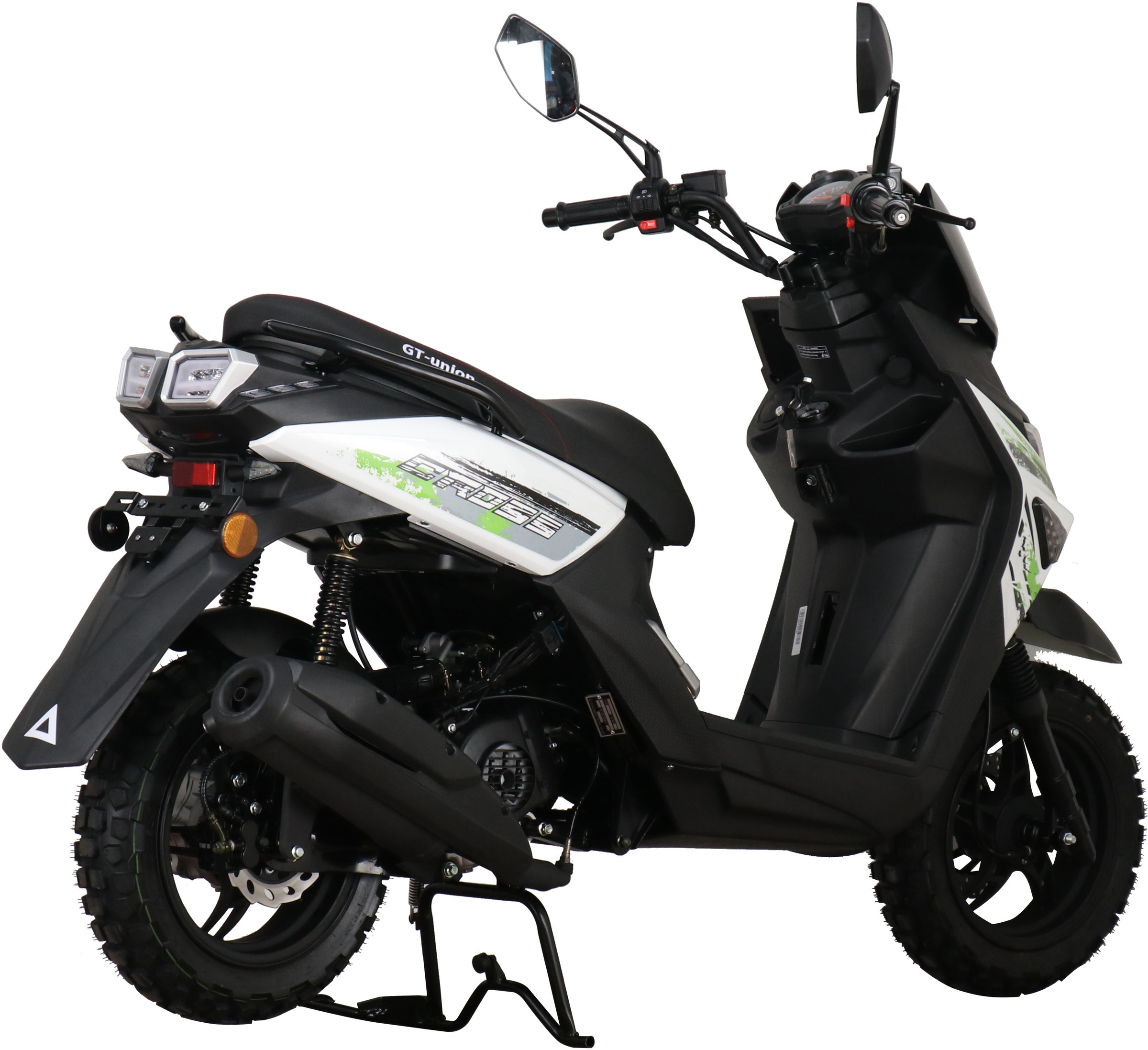 GT UNION Motorroller »Cross 2.0 125«, 124,6 cm³, 85 km/h, Euro 5, 8,5 PS, (Komplett-Set, 2 tlg., mit Topcase), Luftgekühlter Motor