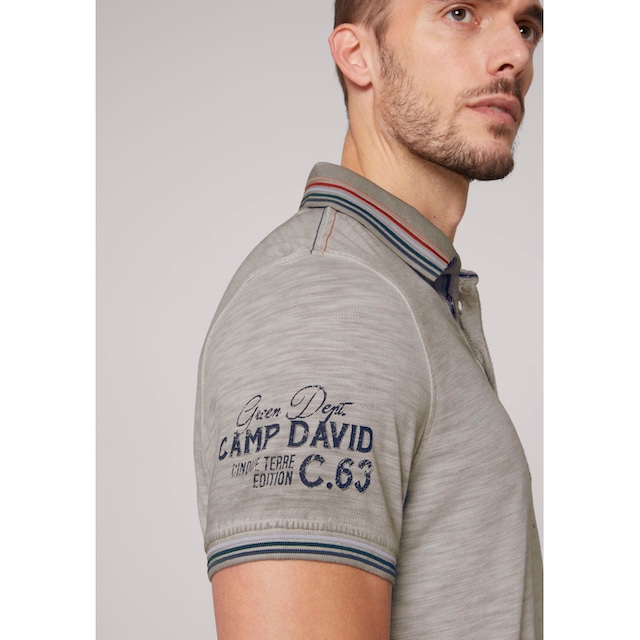 CAMP DAVID Poloshirt, mit Kontrastnähten ▷ bestellen | BAUR