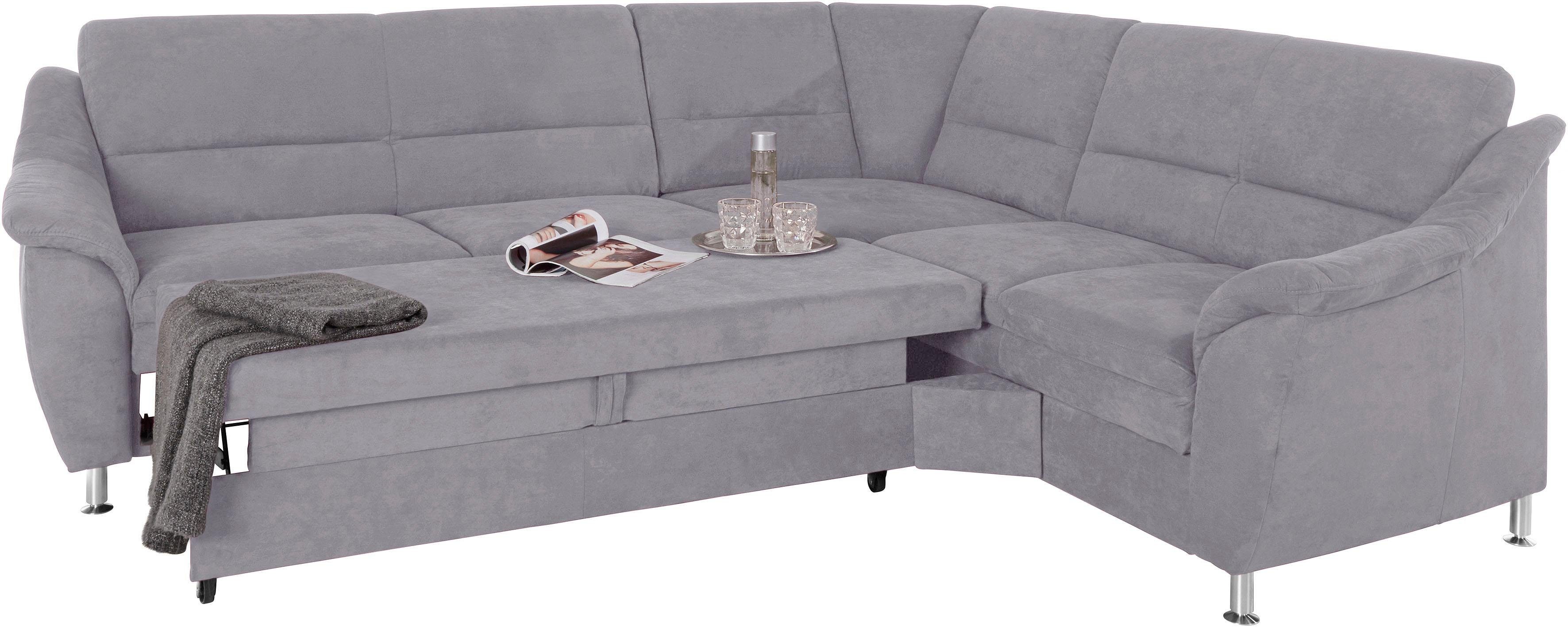 Thumbnail - PLACES OF STYLE Ecksofa "Cardoso L-Form" mit Trapezecke für mehr Sitzkomfort, wahlweise auch mit Bettfunktion