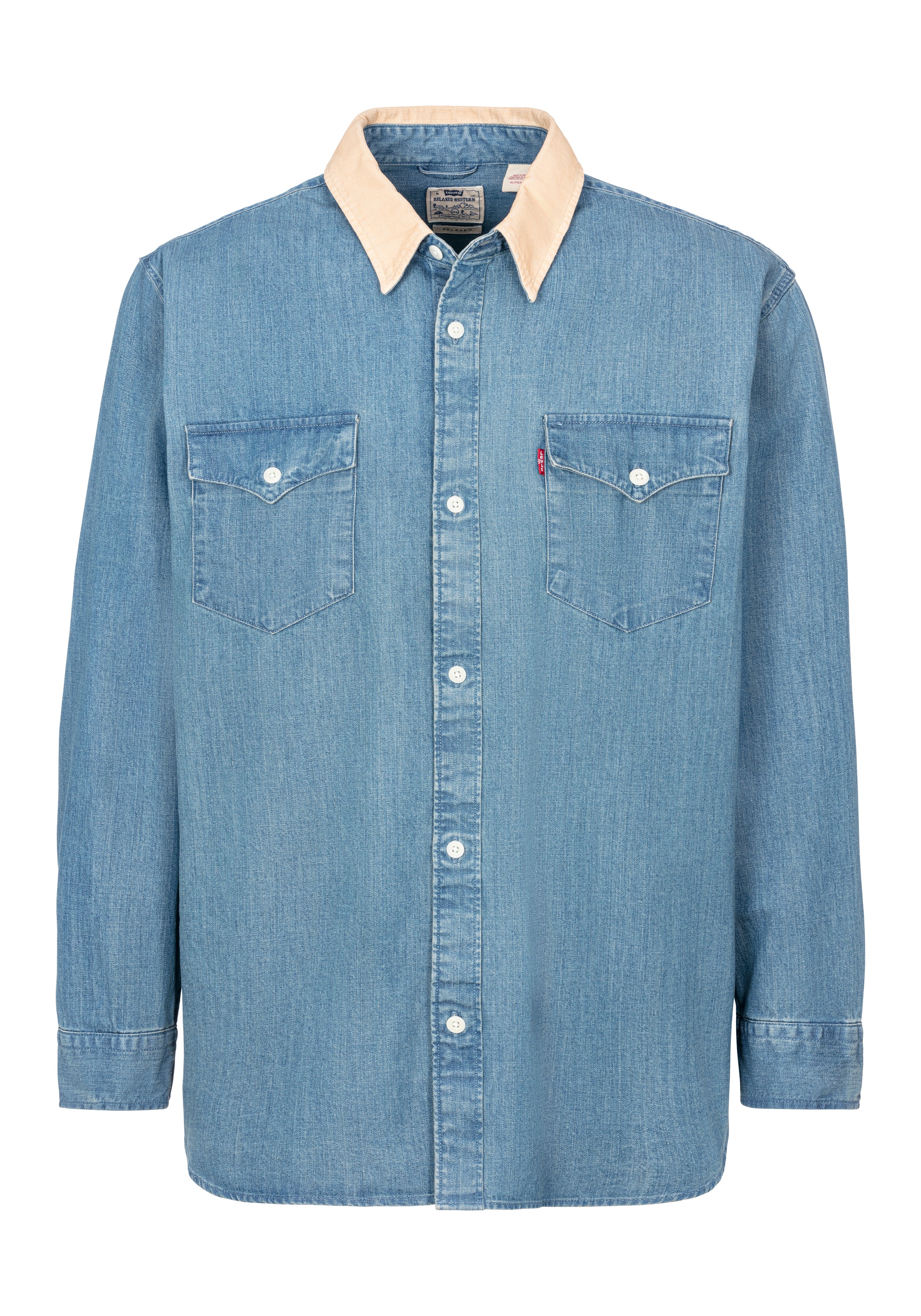 Levi's® Plus Jeanshemd »BIG RELAXED FIT WESTERN«