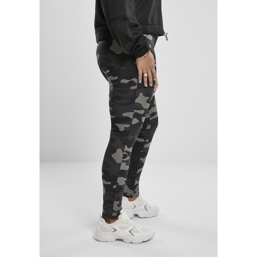 URBAN CLASSICS Leggings »Urban Classics Damen Ladies High Waist Camo Tech Leggings«, (1 tlg.)