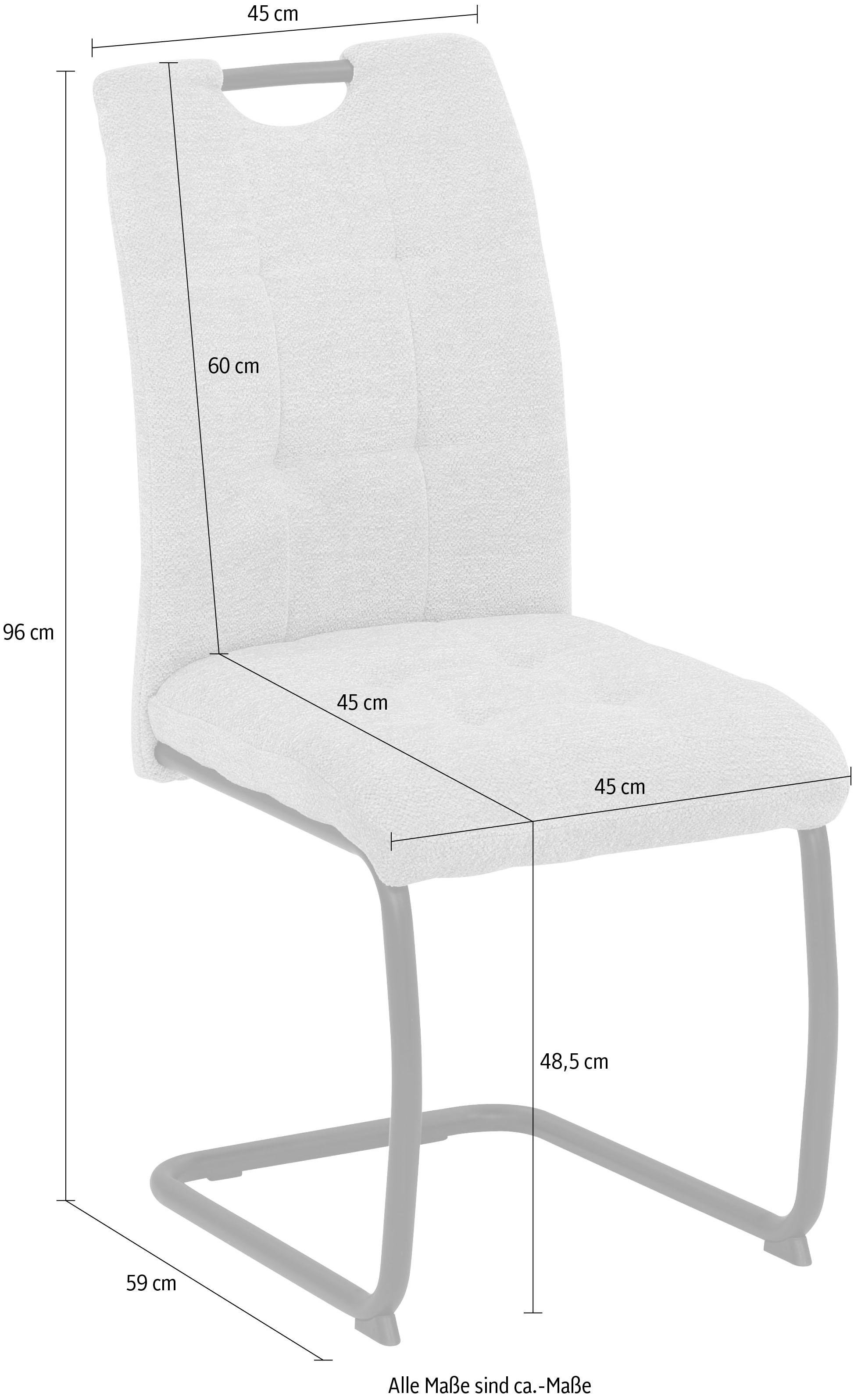 HELA Freischwinger, (Set), 4 St., Küchenstuhl, für den Esstisch, in  Teddyoptik | BAUR