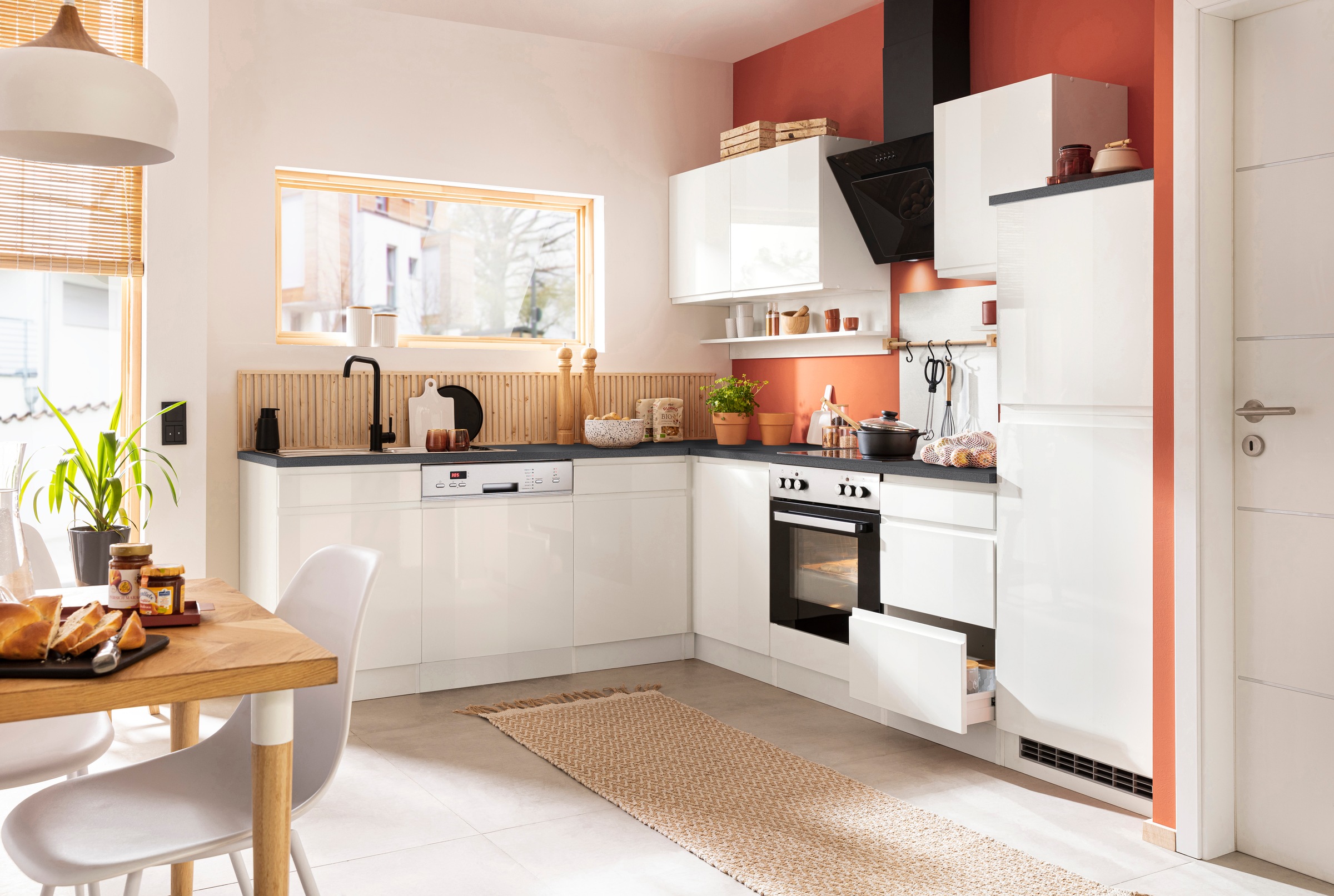 KOCHSTATION Winkelküche »KS-Virginia« Stellbreite 220/280 cm, wahlweise mit E-Geräten