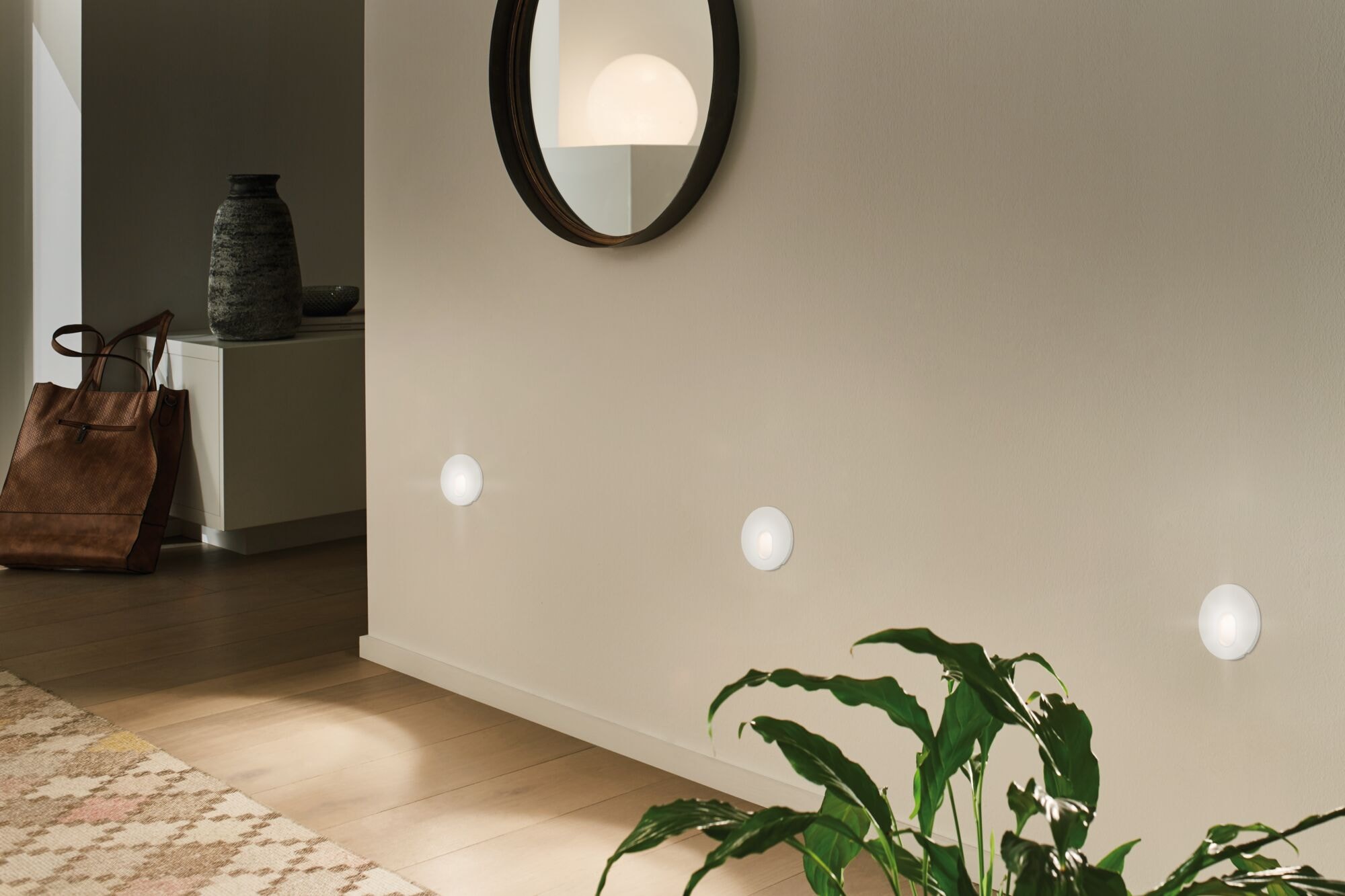 Paulmann LED Wandleuchte »Einbauleuchte rund Weiß 1,7W«, 1 flammig