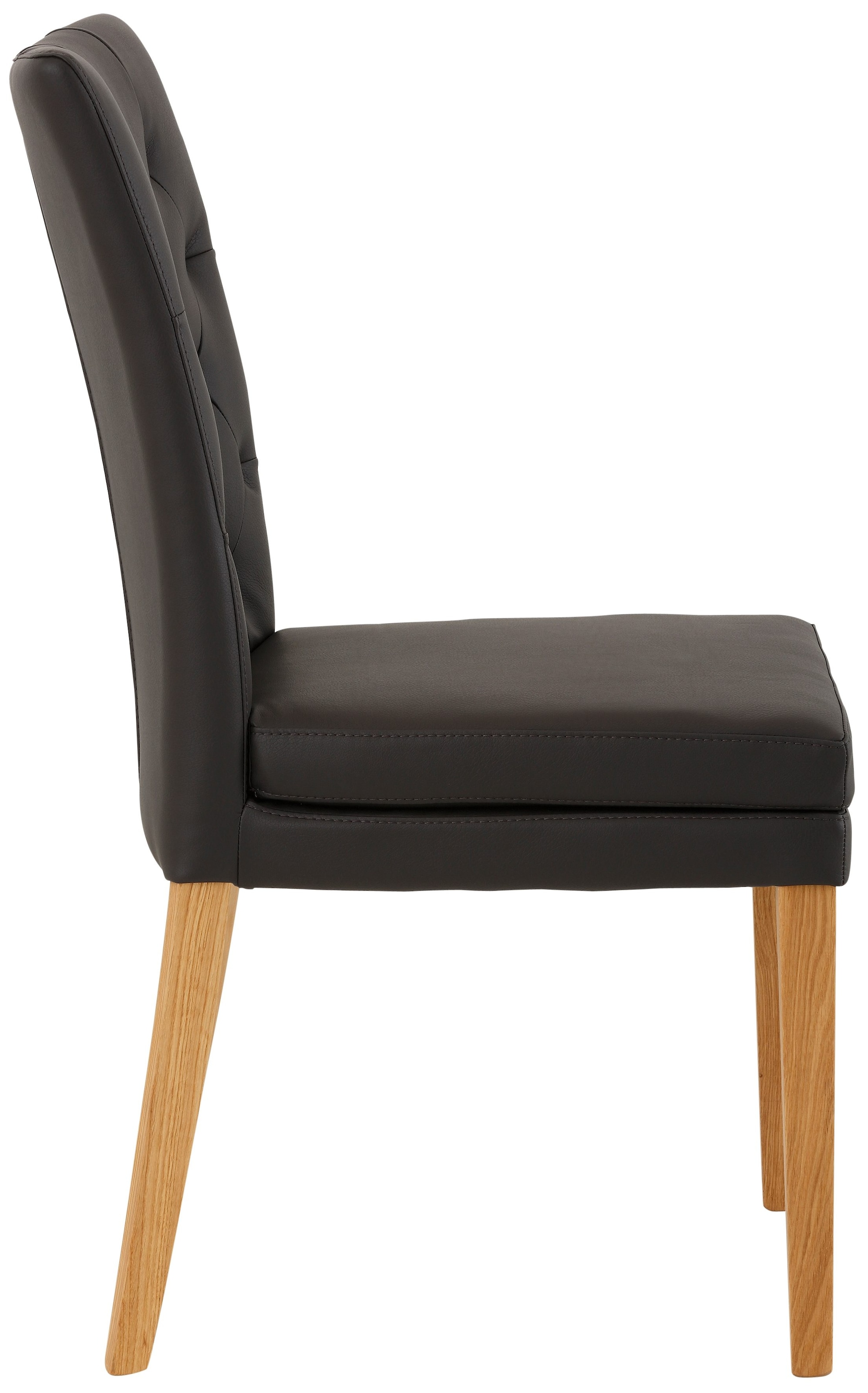 Home affaire Esszimmerstuhl »Colorado BESTSELLER Polsterstuhl«, (Set), 6 St., Kunstleder, Beine in eiche oder nussbaum. Im 2er, 4er oder 6er-Set
