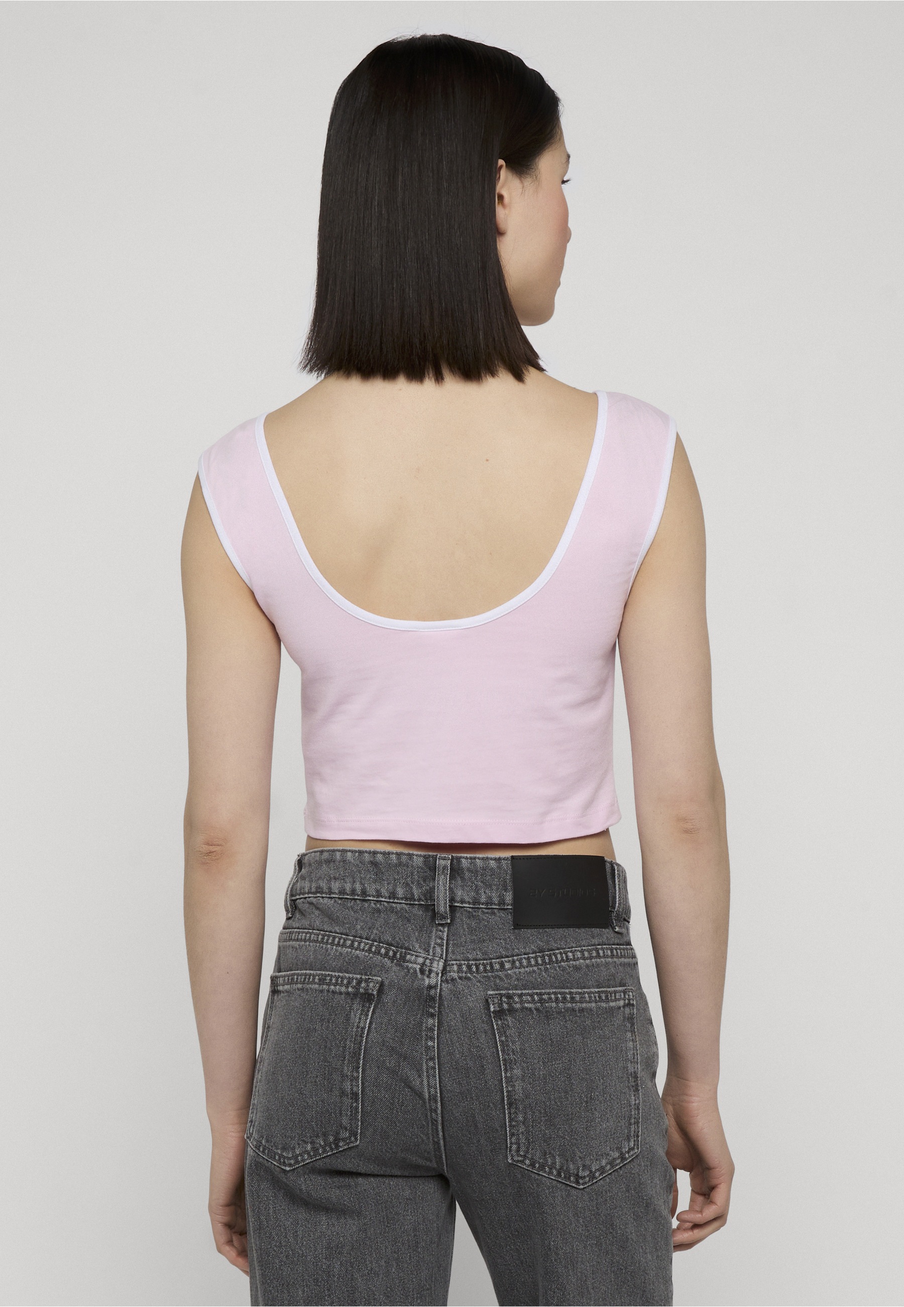 URBAN CLASSICS T-Shirt »Urban Classics Ladies Contrast Cropped Top« 1 Stk.