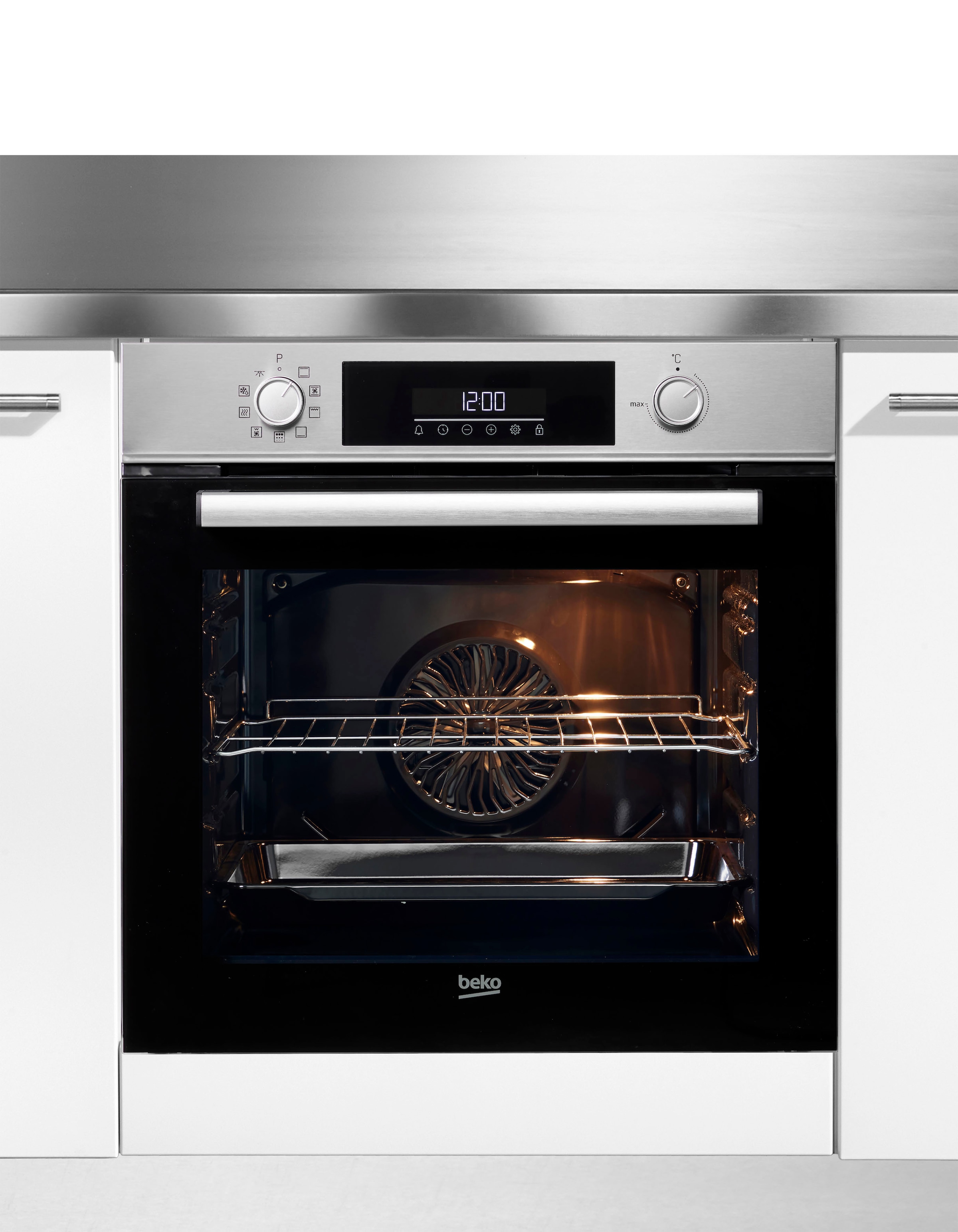 BEKO Backofen-Set »BBSE1134T0XFP«, BBSE1134T0XFP, Pyrolyse-Selbstreinigung, (Set)