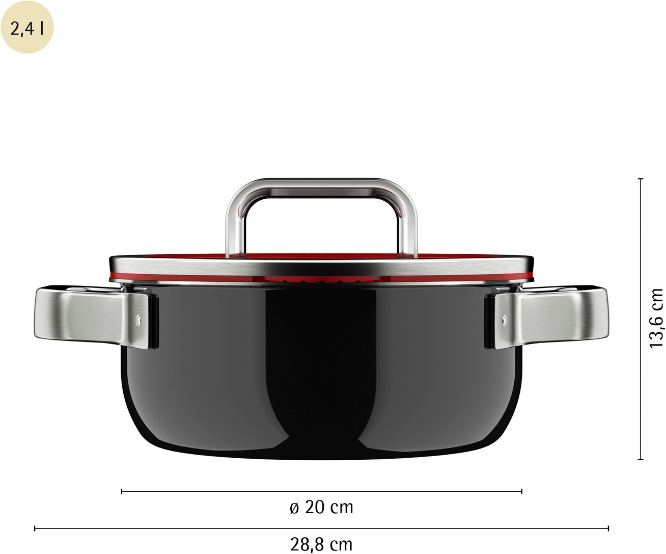 WMF Bratentopf »Fusiontec Function Pro« Edelstahl | Glas