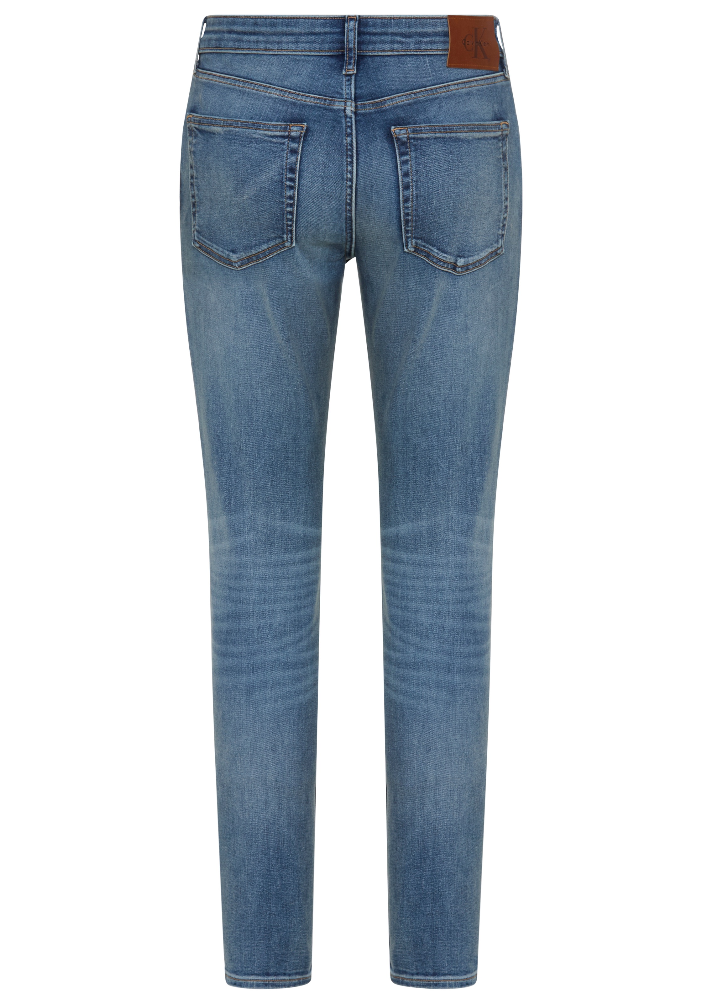 Calvin Klein Jeans Skinny-fit-Jeans "SKINNY" mit Leder-Badge günstig online kaufen