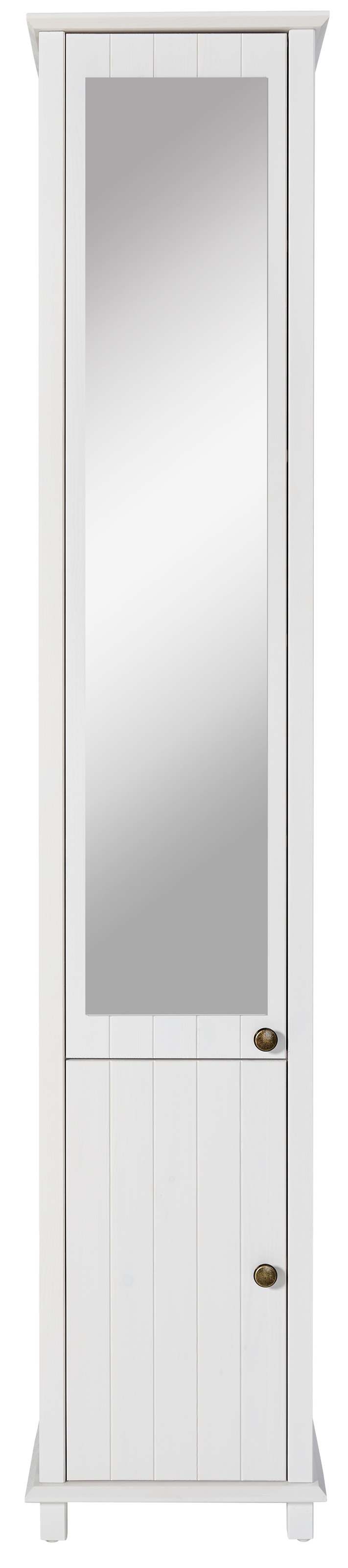 Thumbnail - Home affaire Hochschrank "Vili" Aus massiver Kiefer, FSC, Tür mit Spiegel