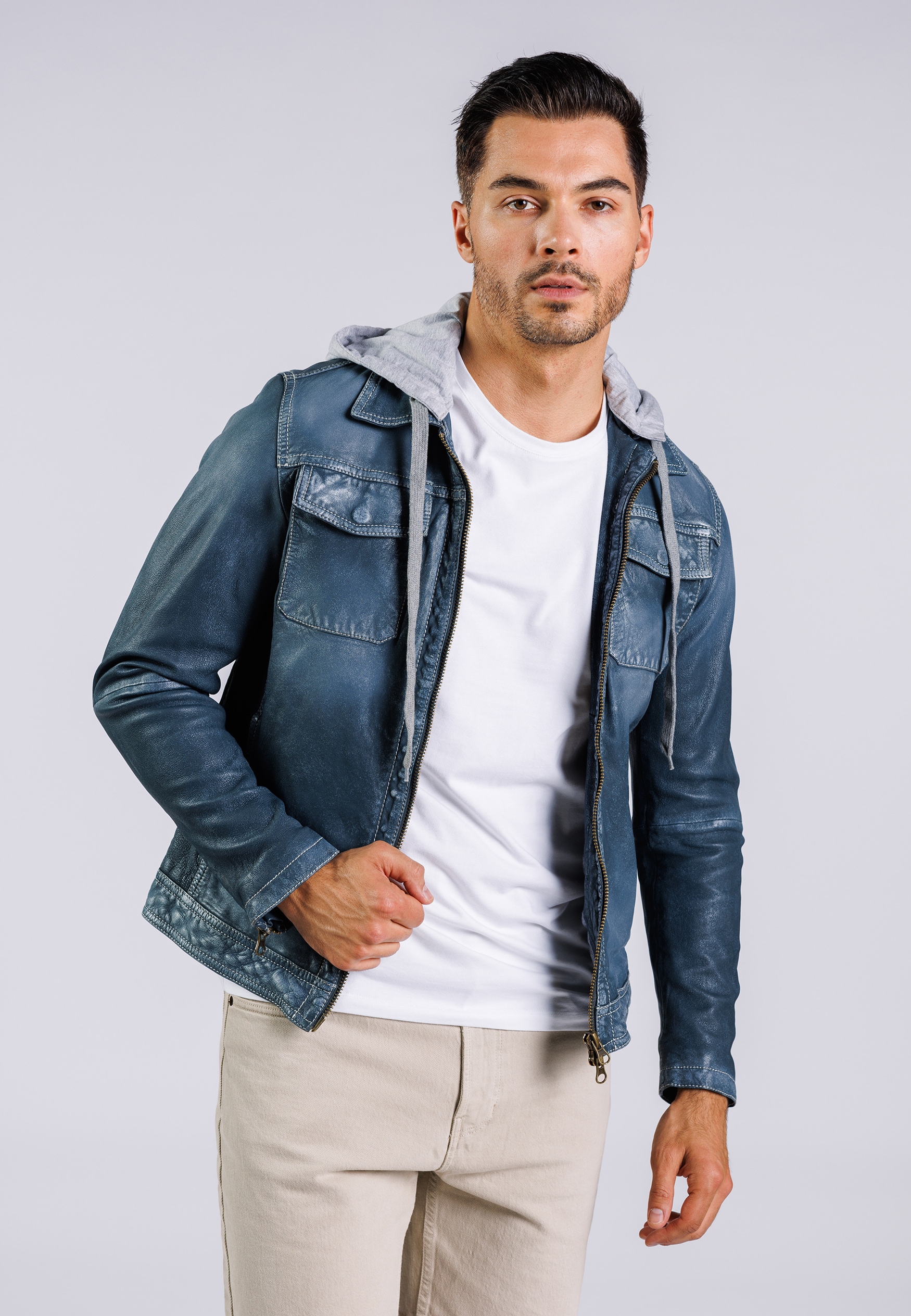Freaky Nation Lederjacke »Cool Sky-FN«