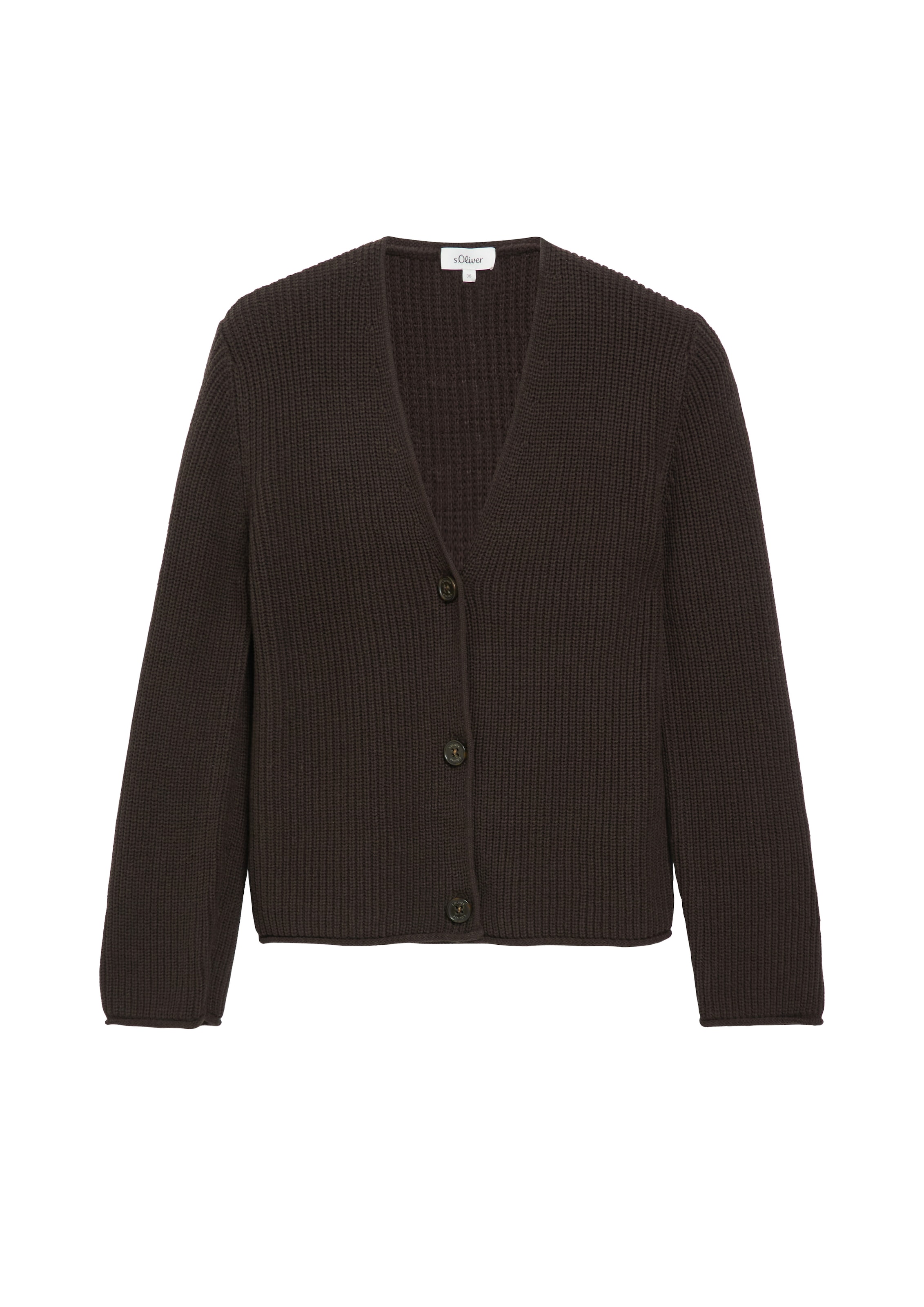 s.Oliver Strickjacke mit V-Ausschnitt