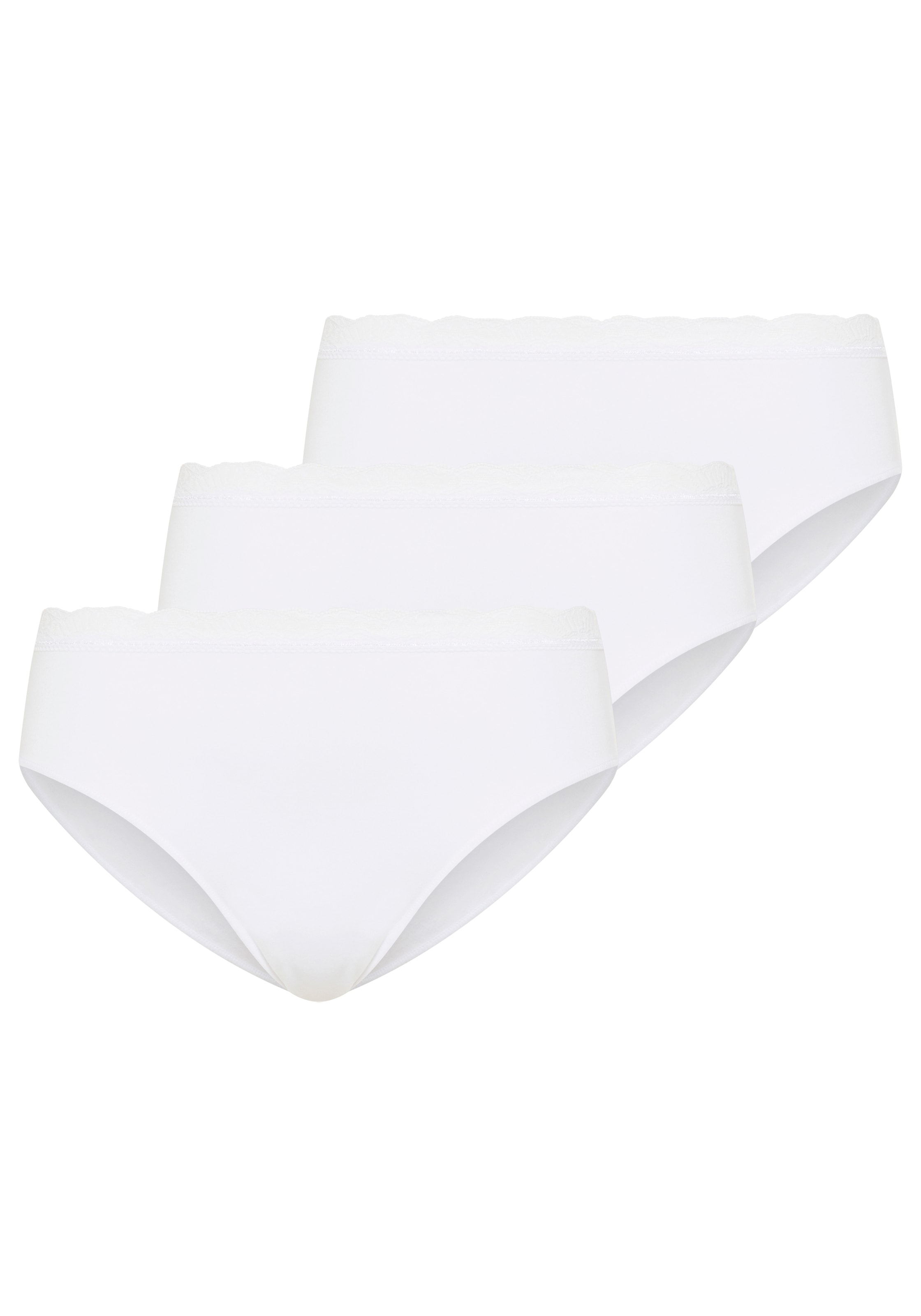 YSABEL MORA Midislip "BASIC COLLECTION COTTON WITH LACE", mit bedecktem Sch günstig online kaufen