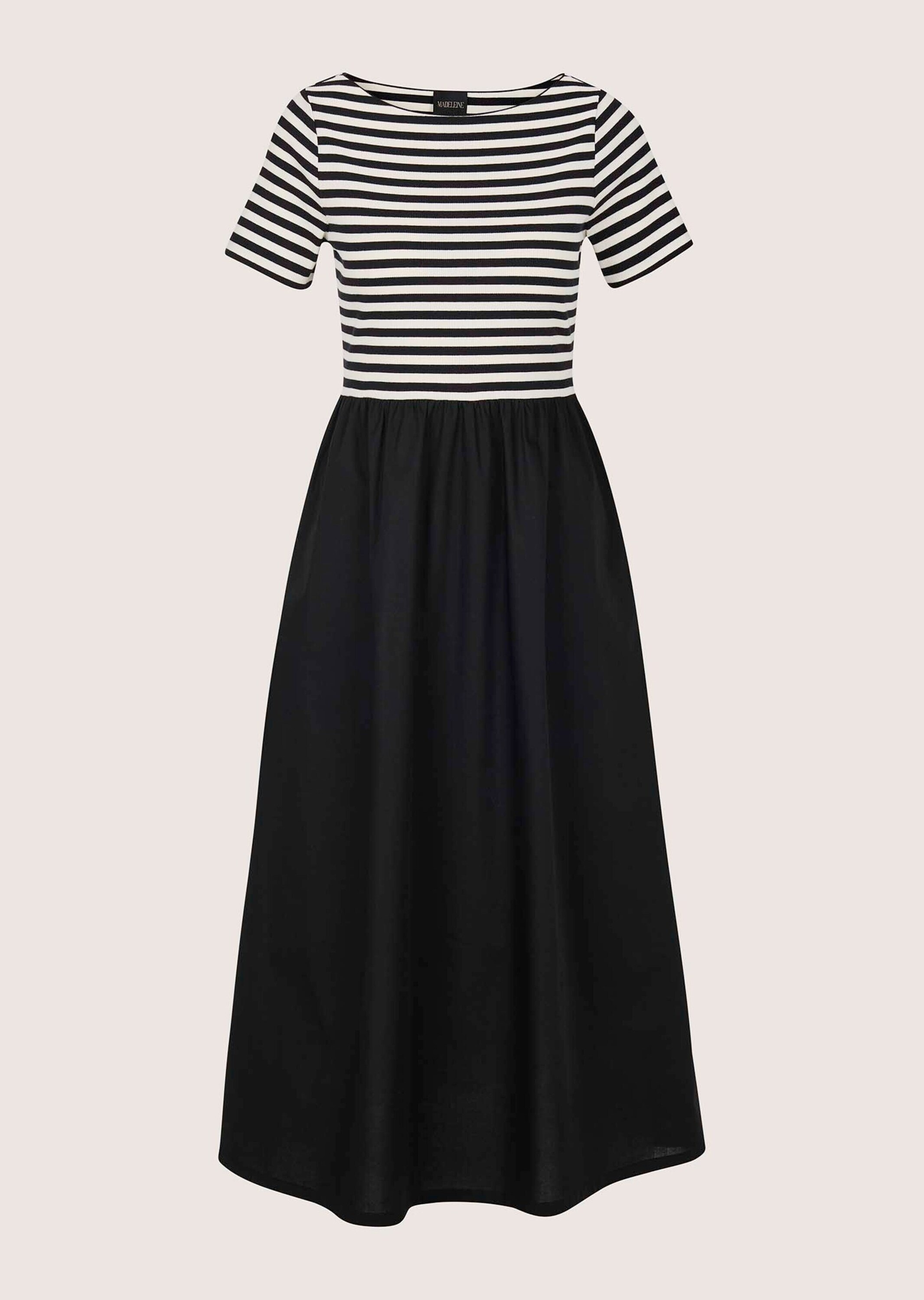 MADELEINE Midikleid "Jerseykleid Baumwollkleid mit Streifendetails" Nahttas günstig online kaufen