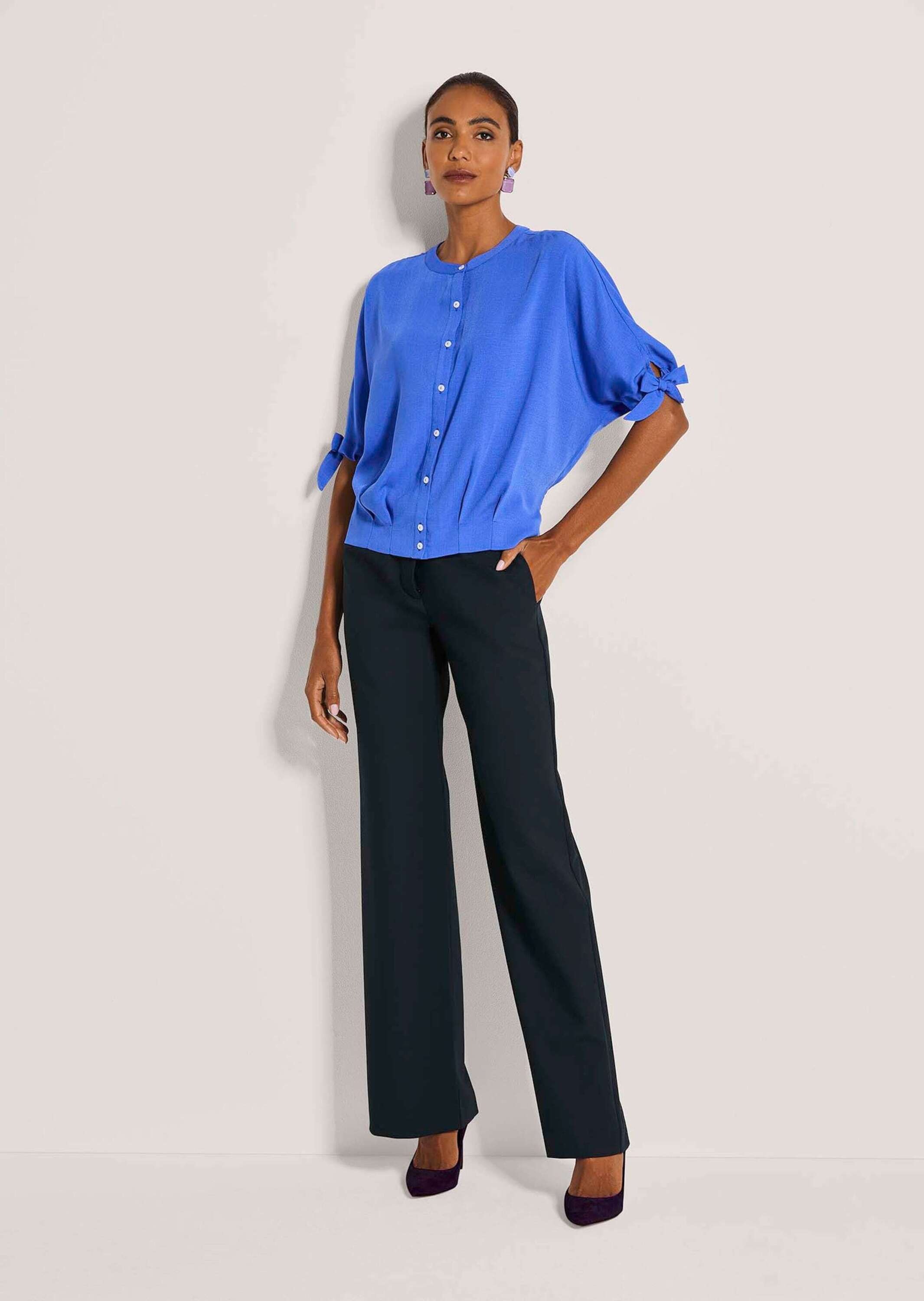 MADELEINE Kurzarmbluse "Blusenshirt Luftige Sommerbluse mit Fledermausärmel günstig online kaufen