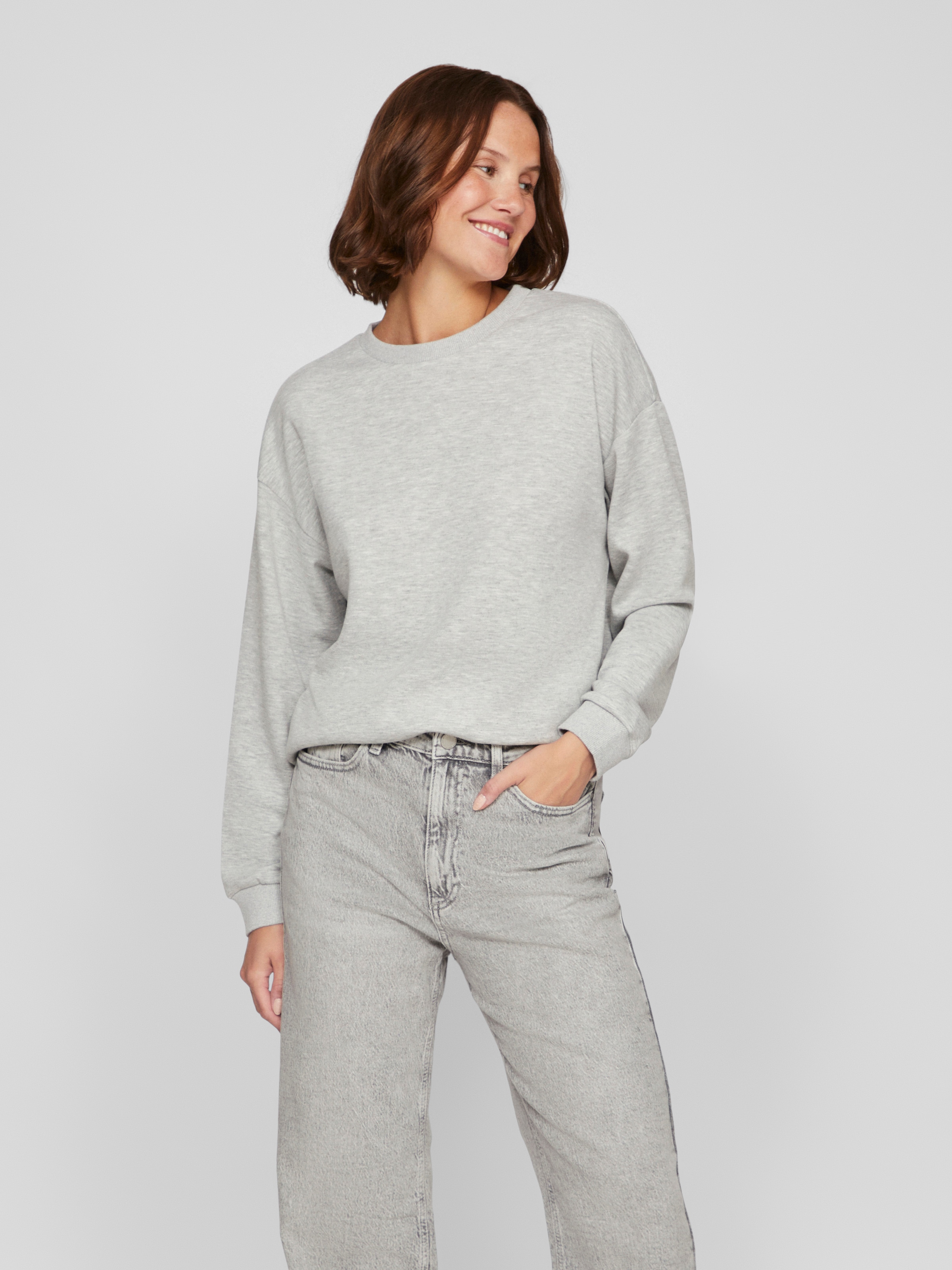 Vila "VISANDY L/S SWEAT TOP - NOOS", Viskosemischung, regular fit