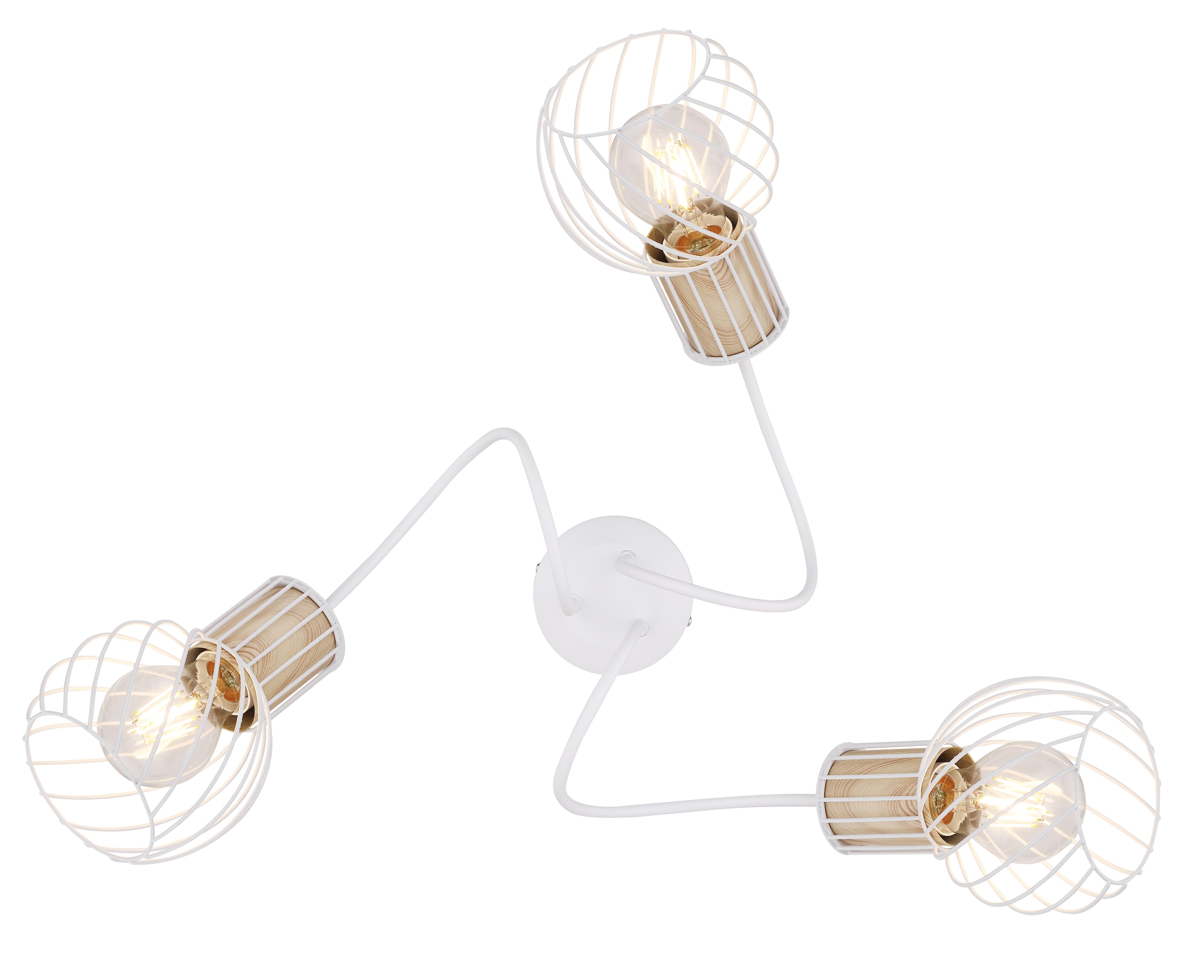GLOBO LIGHTING Deckenleuchte »LUISE«, Leuchtmittel E27 | ohne Leuchtmittel, Deckenlampe/Wohnzimmer/Schlafzimmer/modern