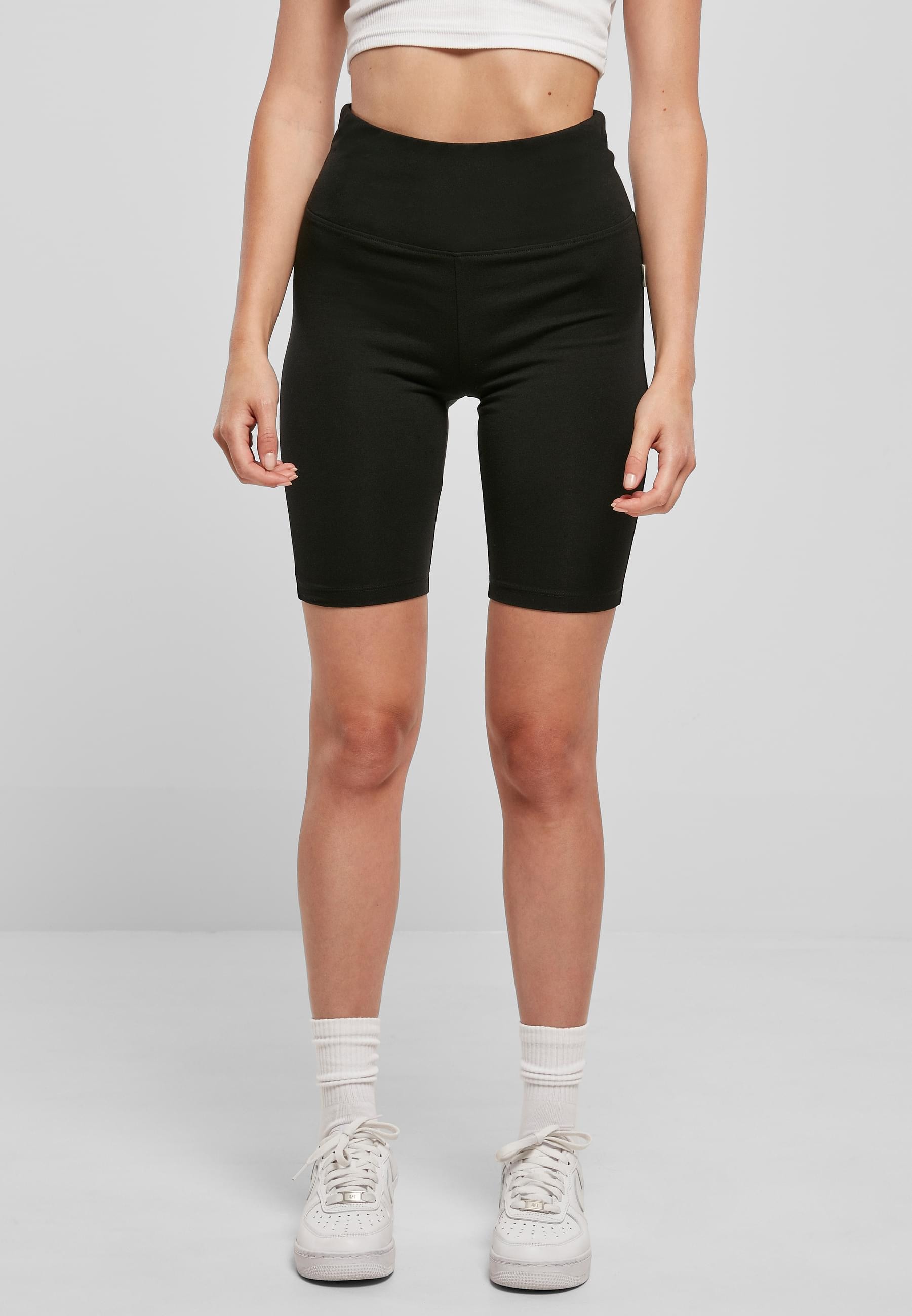 URBAN CLASSICS Radlerhose »Urban Classics Damen Ladies Organic Stretch Jersey Cycle Shorts«, (1 tlg.)