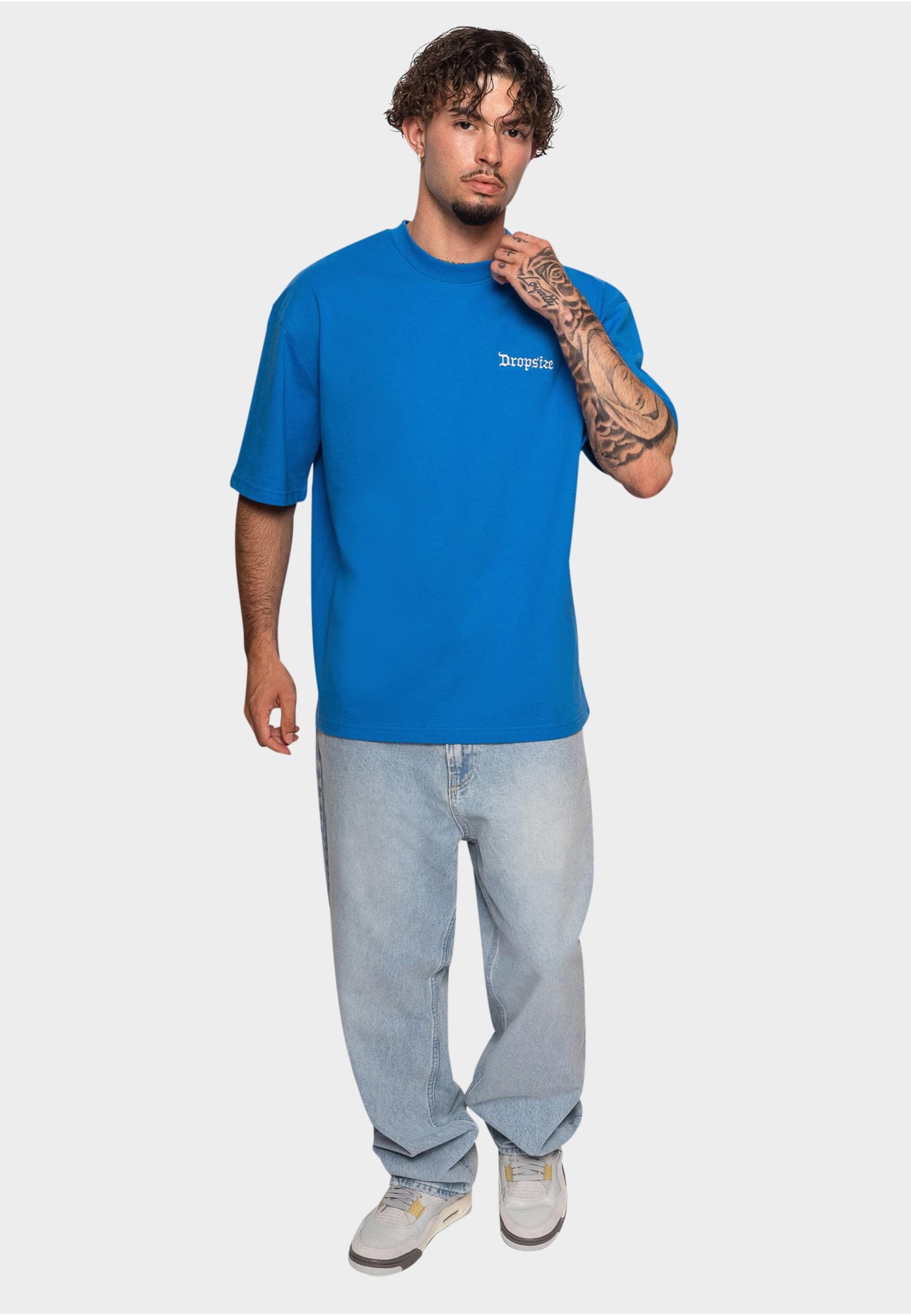 Dropsize T-Shirt »Dropsize Herren Heavy V2 Embo T-Shirt«, (1 tlg.)