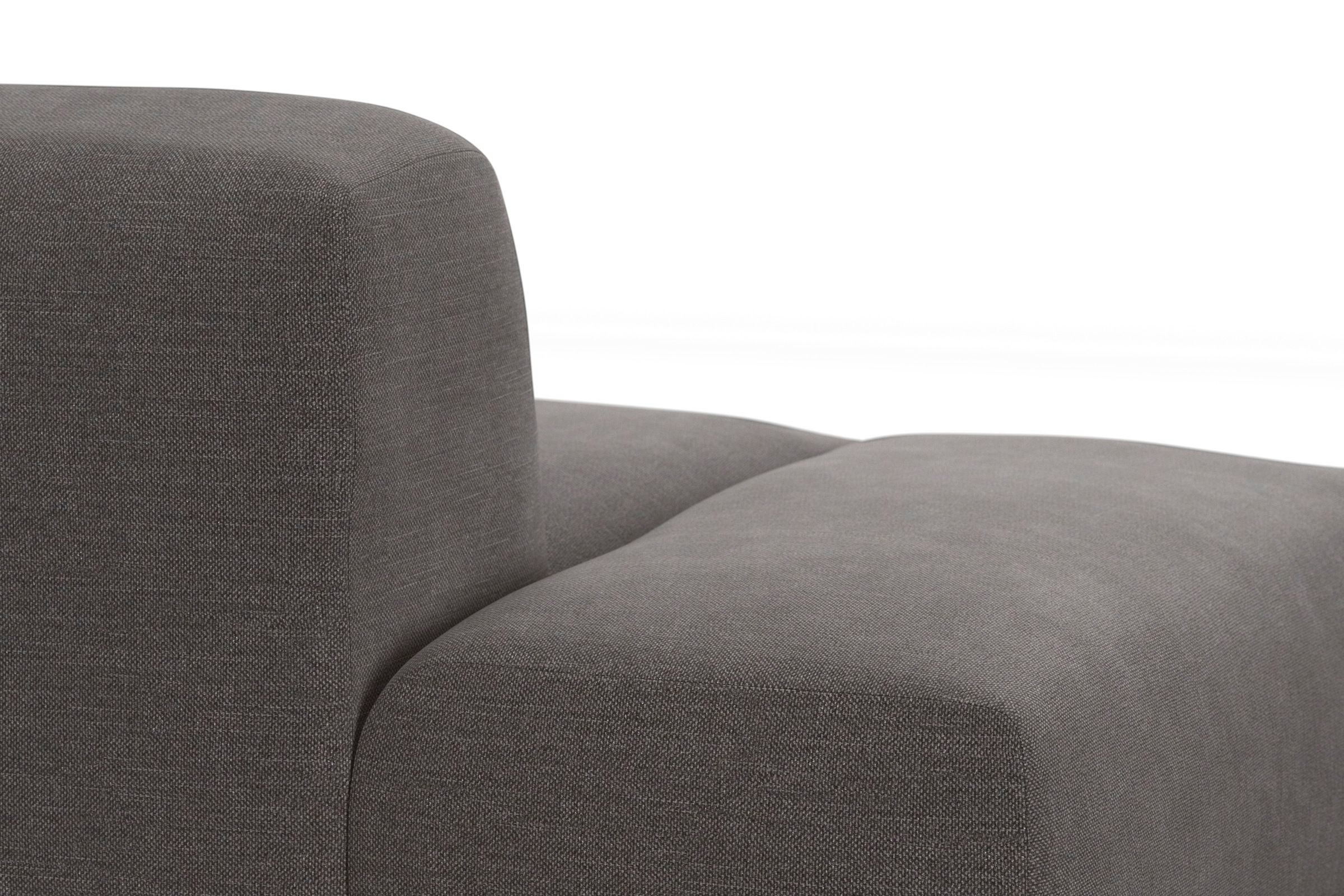 TRENDMANUFAKTUR Ecksofa Braga, aus 2 Teilen, moderner Cord-Stoff