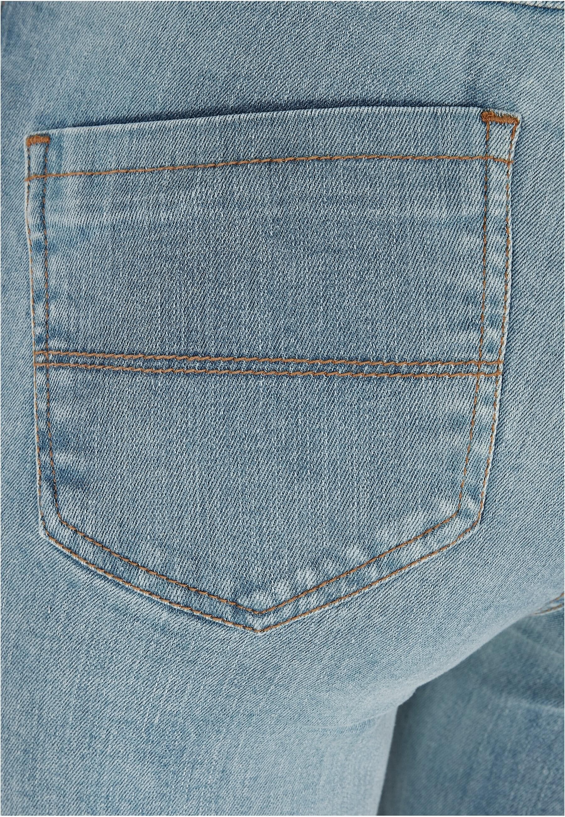 URBAN CLASSICS Bequeme Jeans »Urban Classics Damen Ladies High Waist Flared Denim Pants«, (1 tlg.)